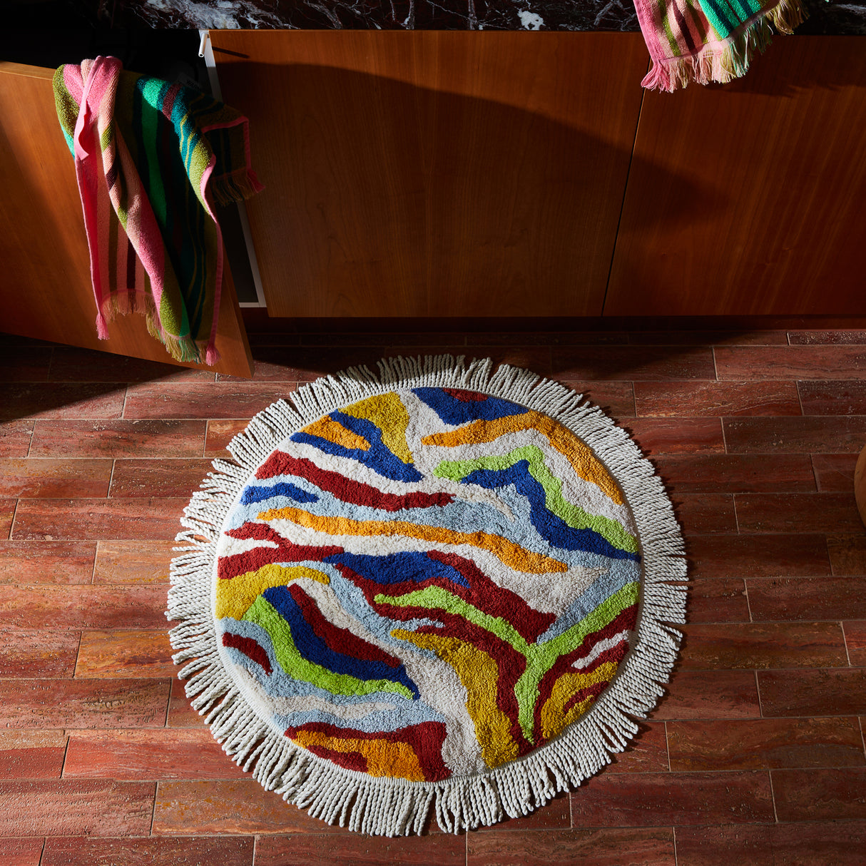 Zoi Round Bath Mat