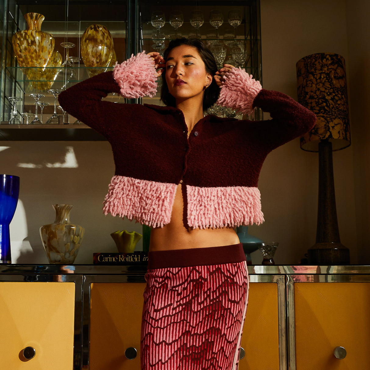 Thalia Cardigan - Rosewood XS