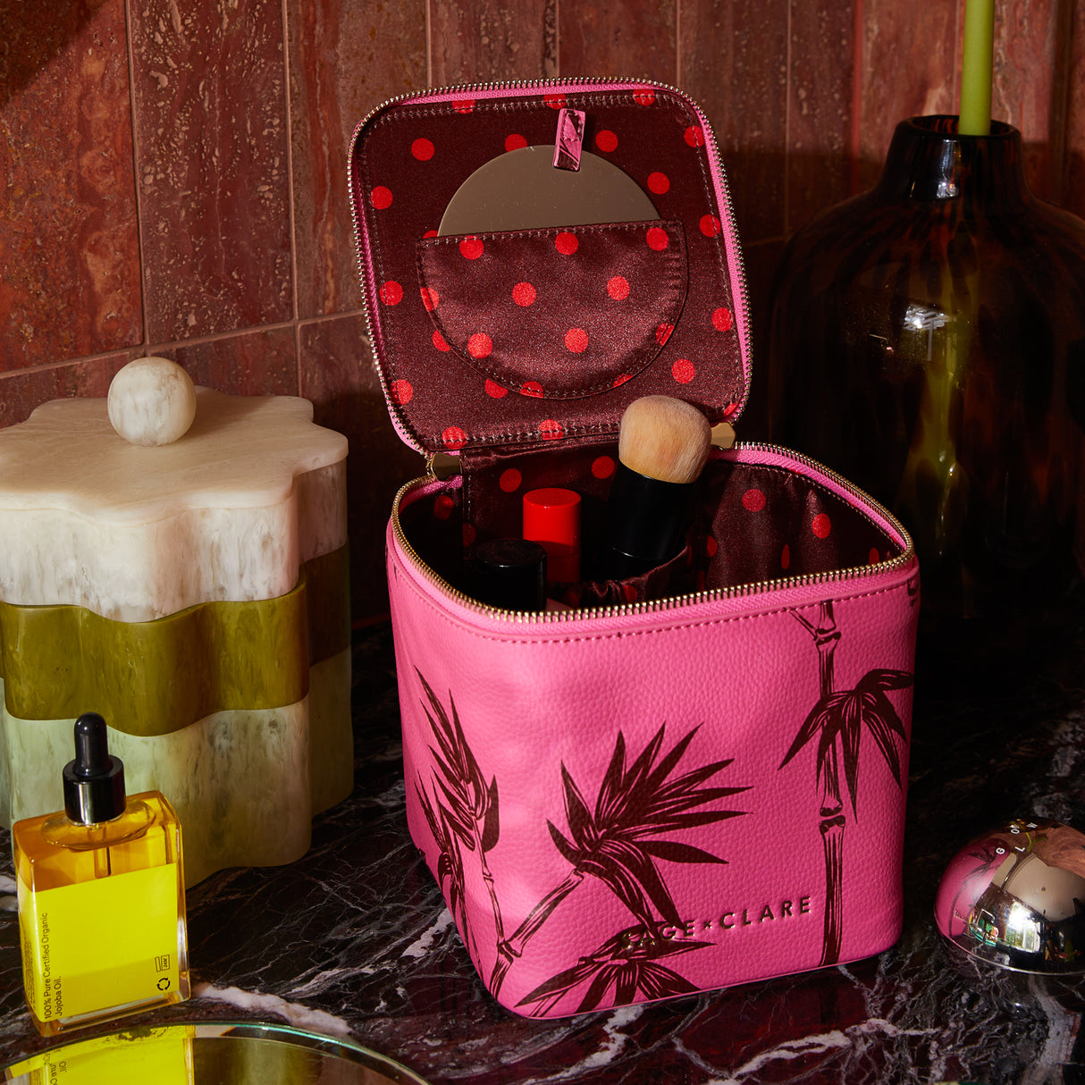 Aneta Small Vanity Case - Primrose