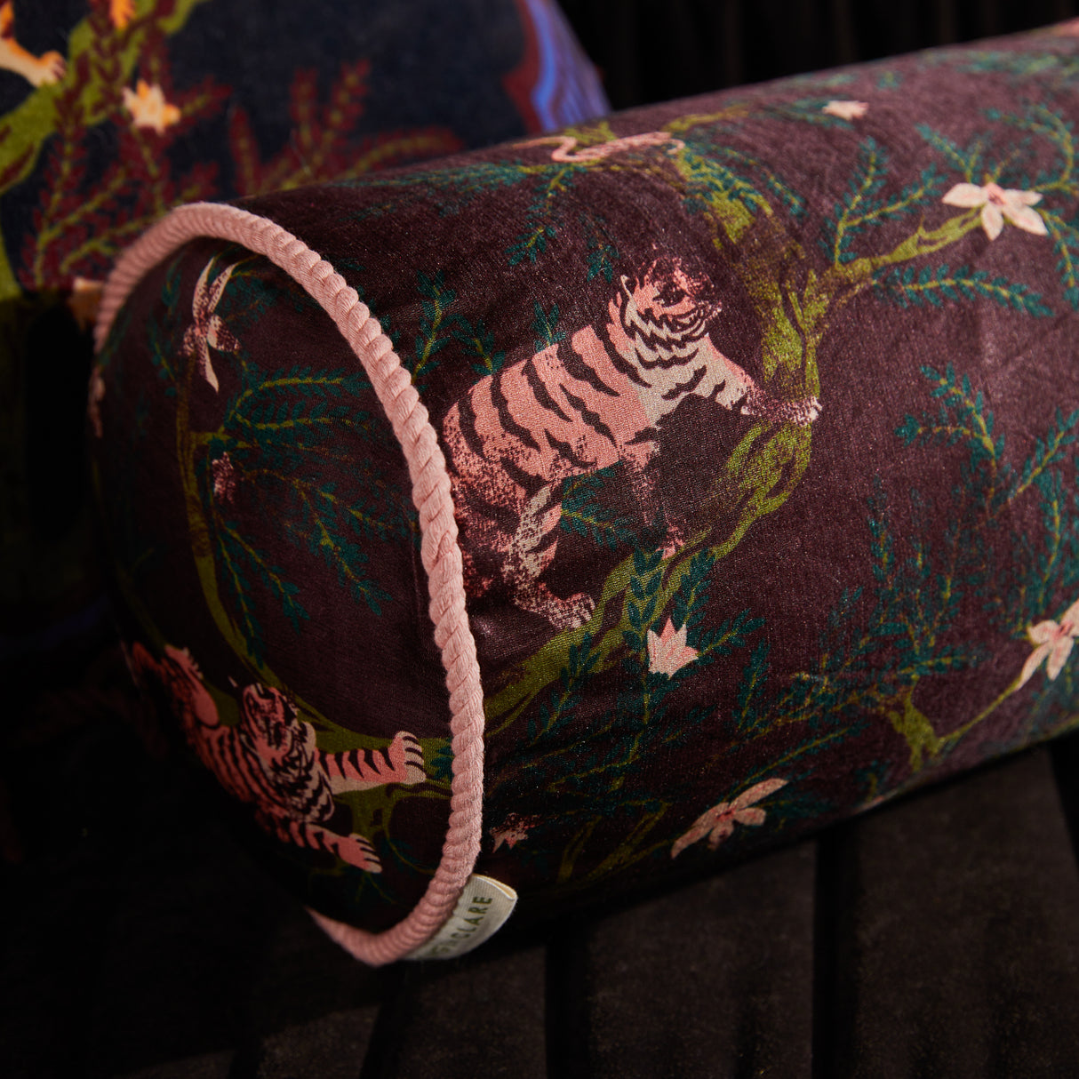 Andrea Bolster Cushion - Rosewood Feather Insert