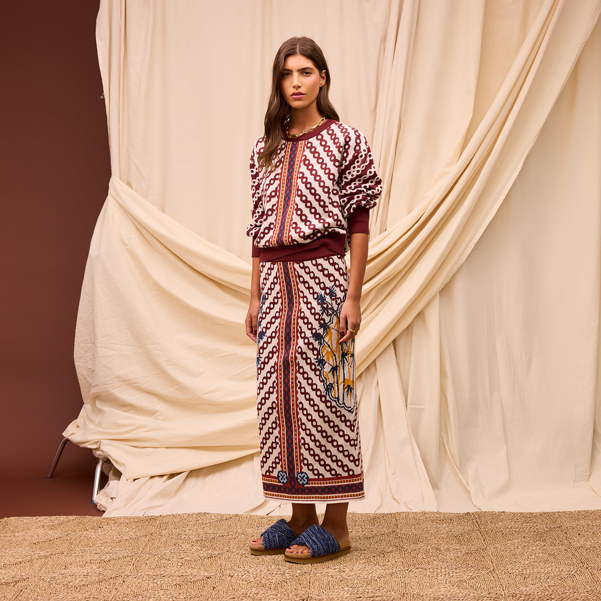 Aneta Knit Maxi Skirt XS