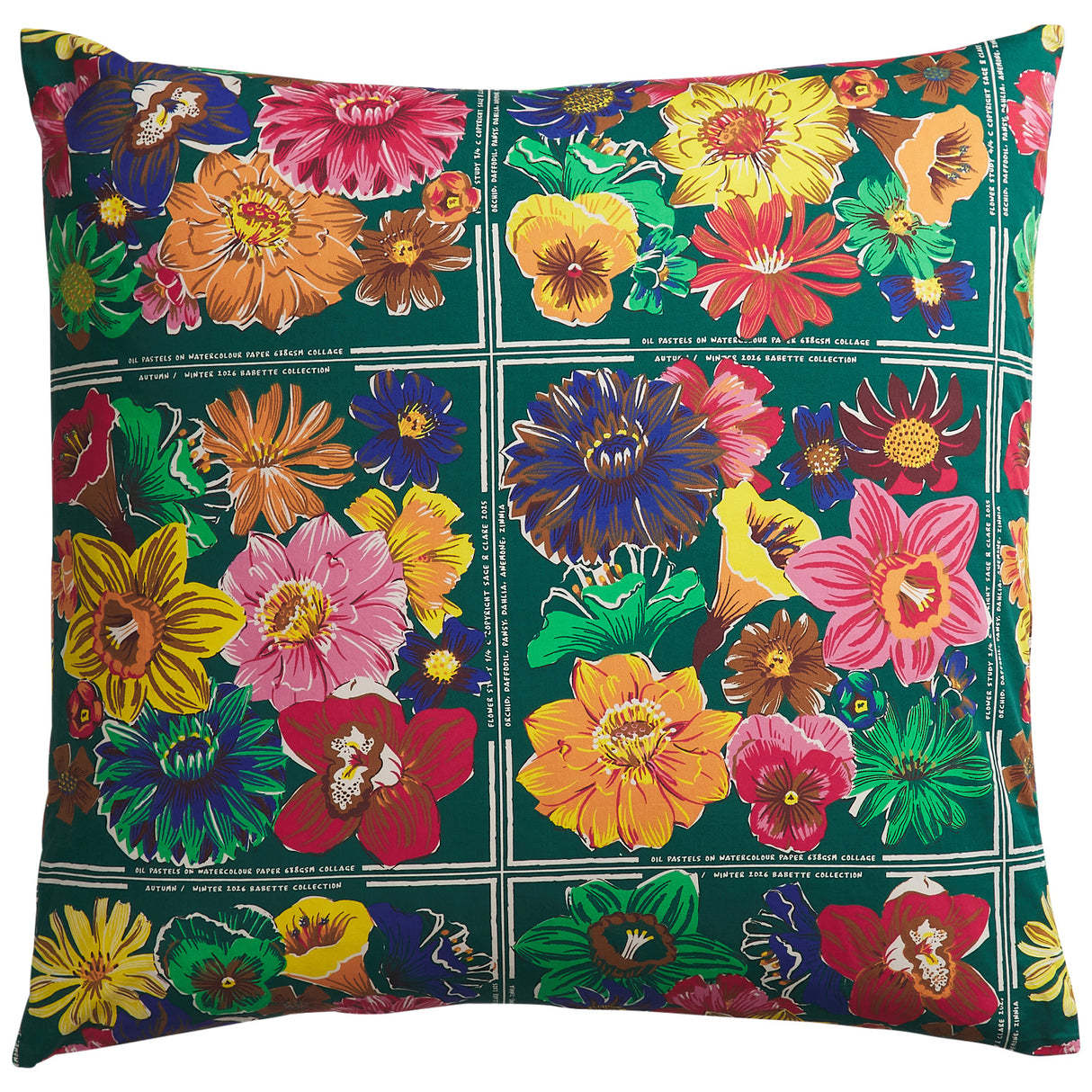 Ines Cotton Euro Pillowcase Set - Verdant