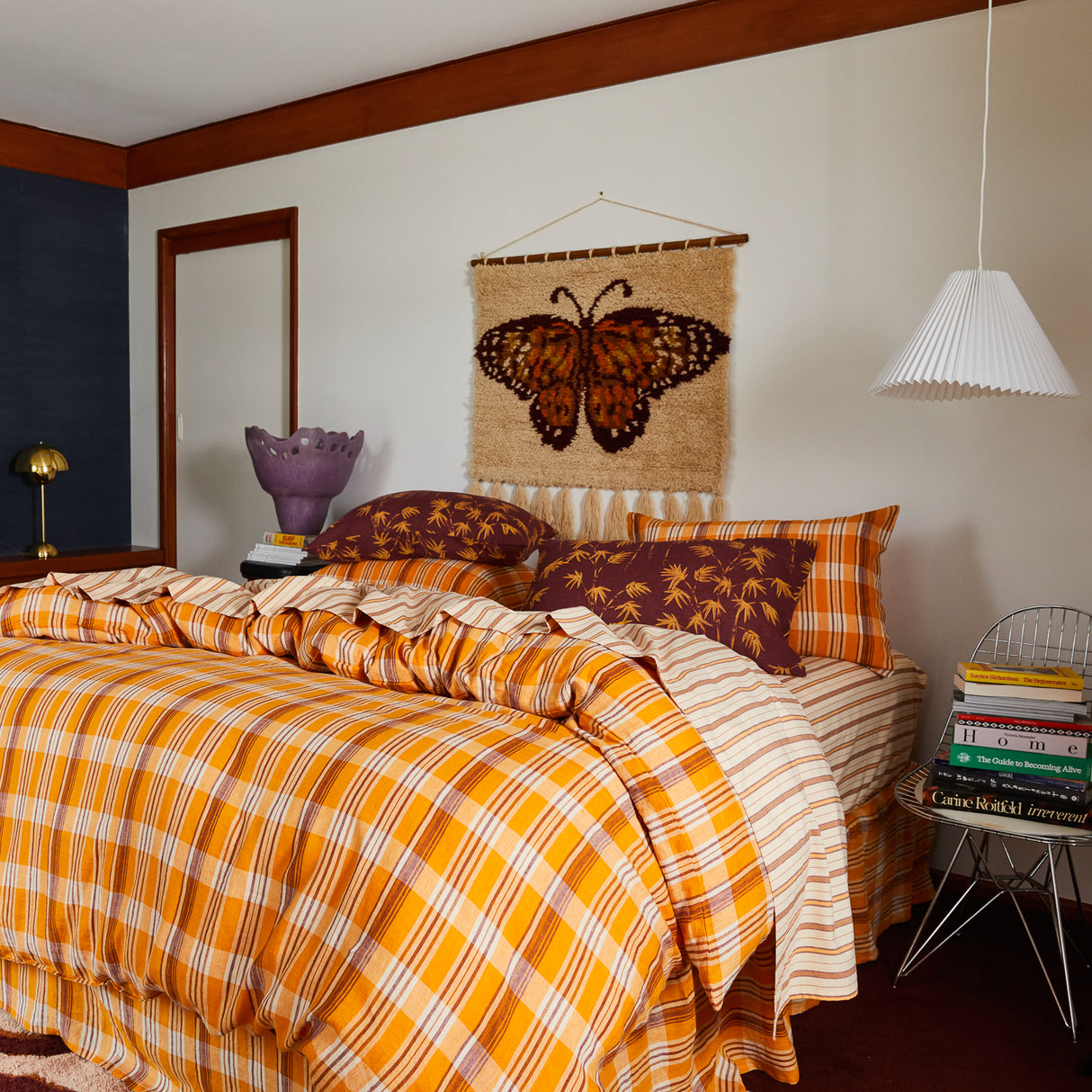 Aneta Linen Pillowcase Set - Rosewood Standard