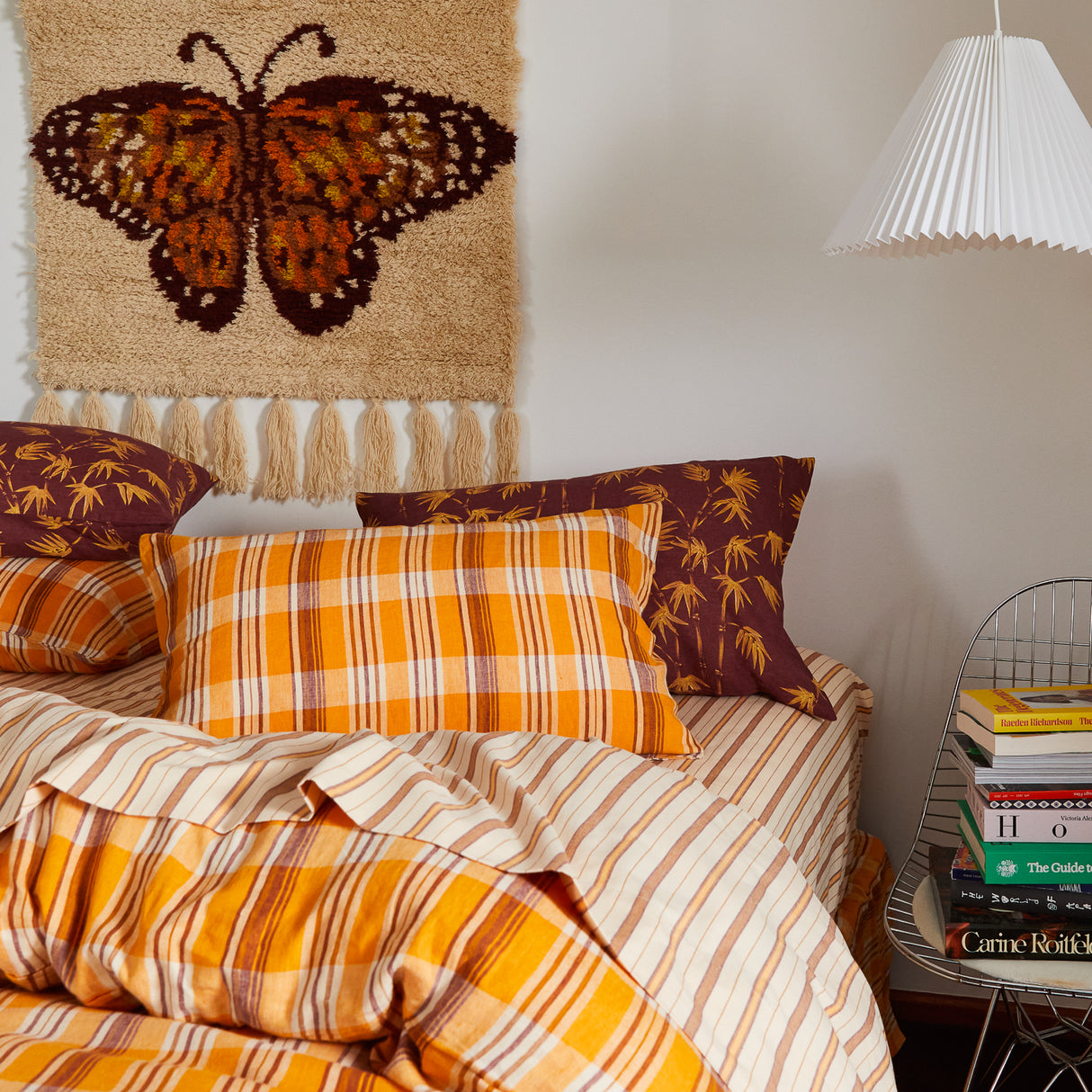 Nicolette Linen Pillowcase Set - Marigold Standard