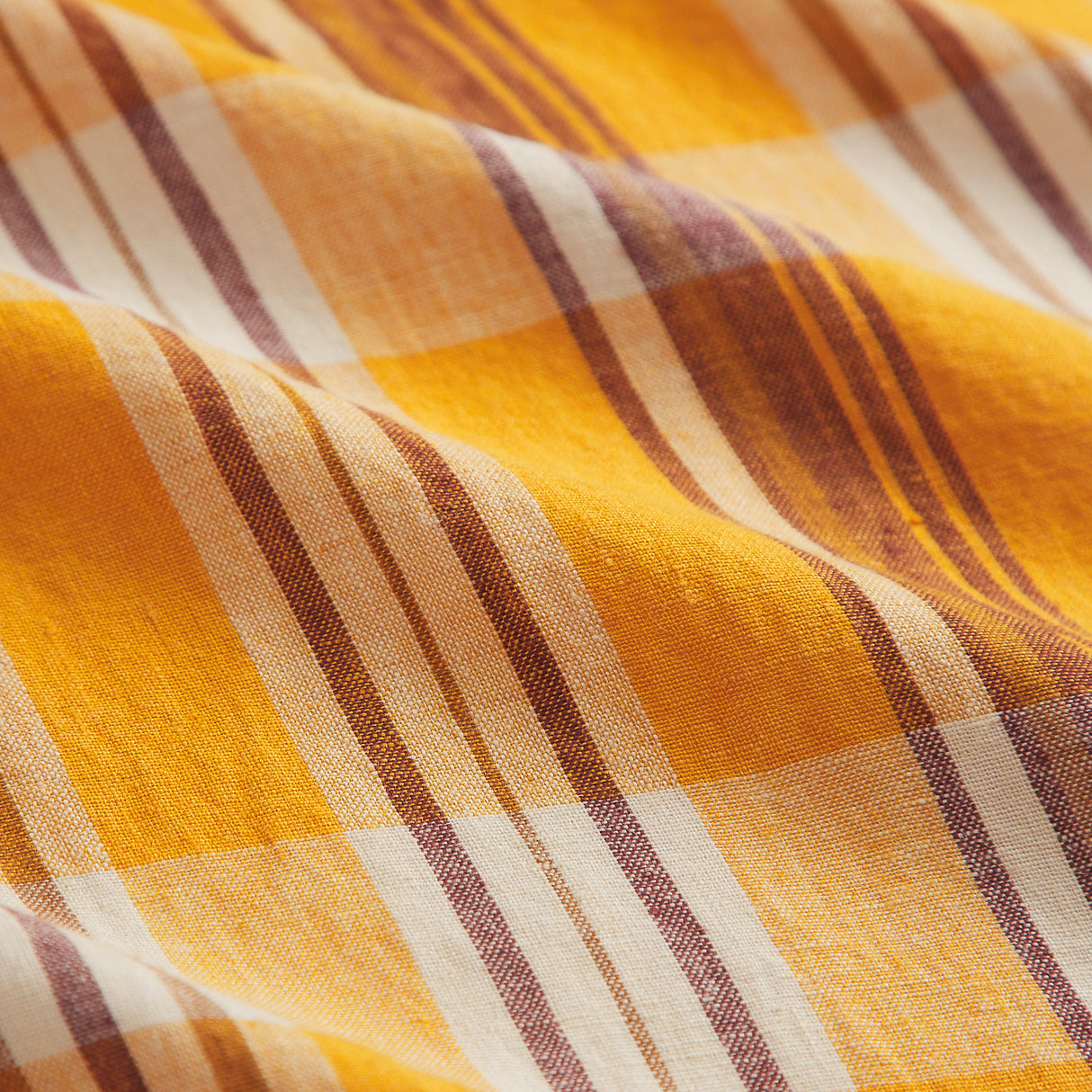 Nicolette Linen Pillowcase Set - Marigold Standard