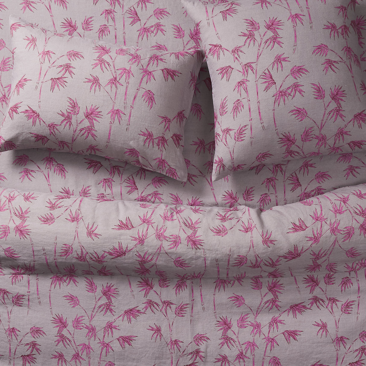 Aneta Linen Quilt Cover - Mink Grey Queen
