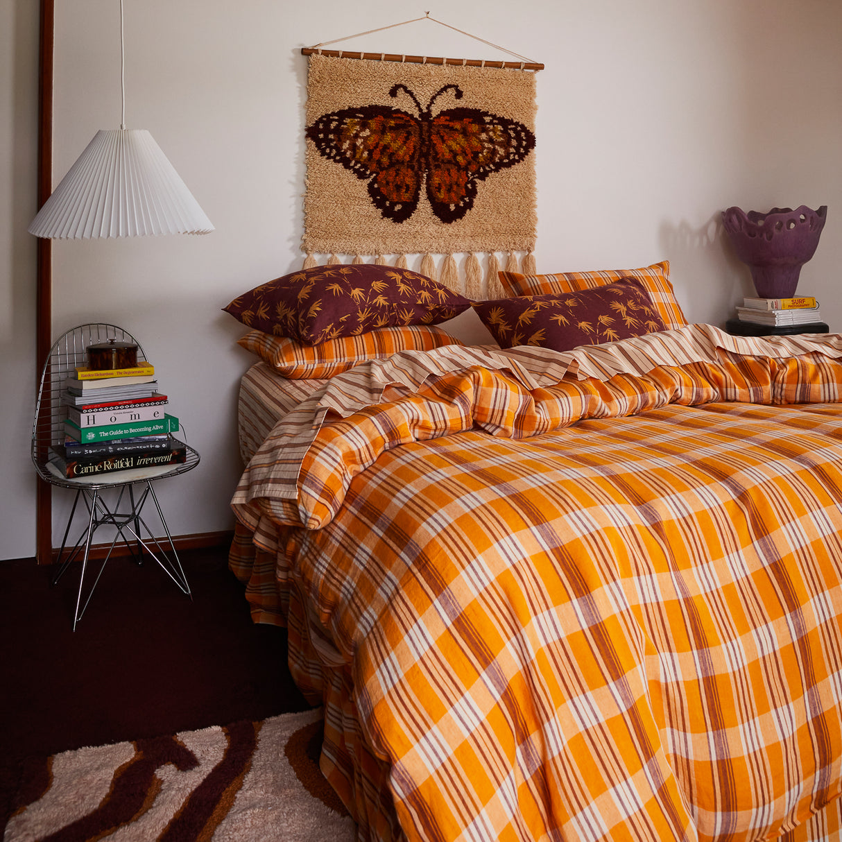 Nicolette Linen Quilt Cover - Marigold Single
