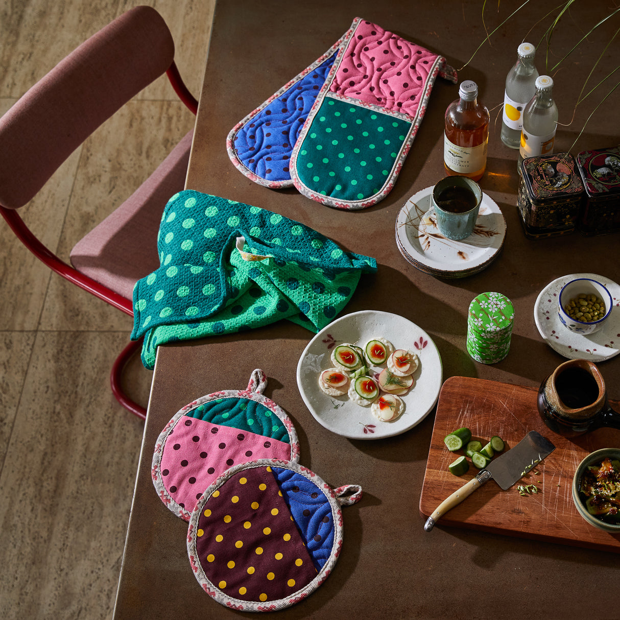 Paige Tea Towel - Verdant