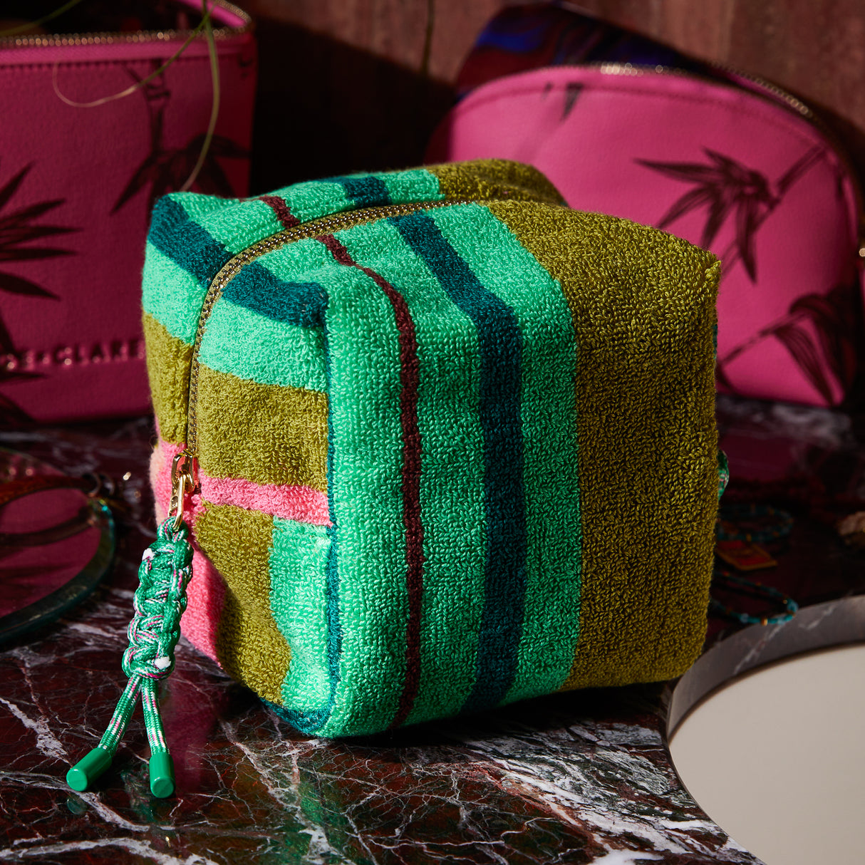 Nicolette Terry Pouch - Juniper Small