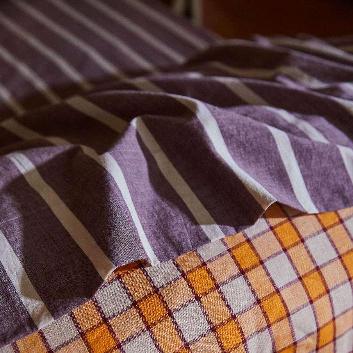 Abrielle Cotton Sheets - Mahogany Flat Sheet / Single