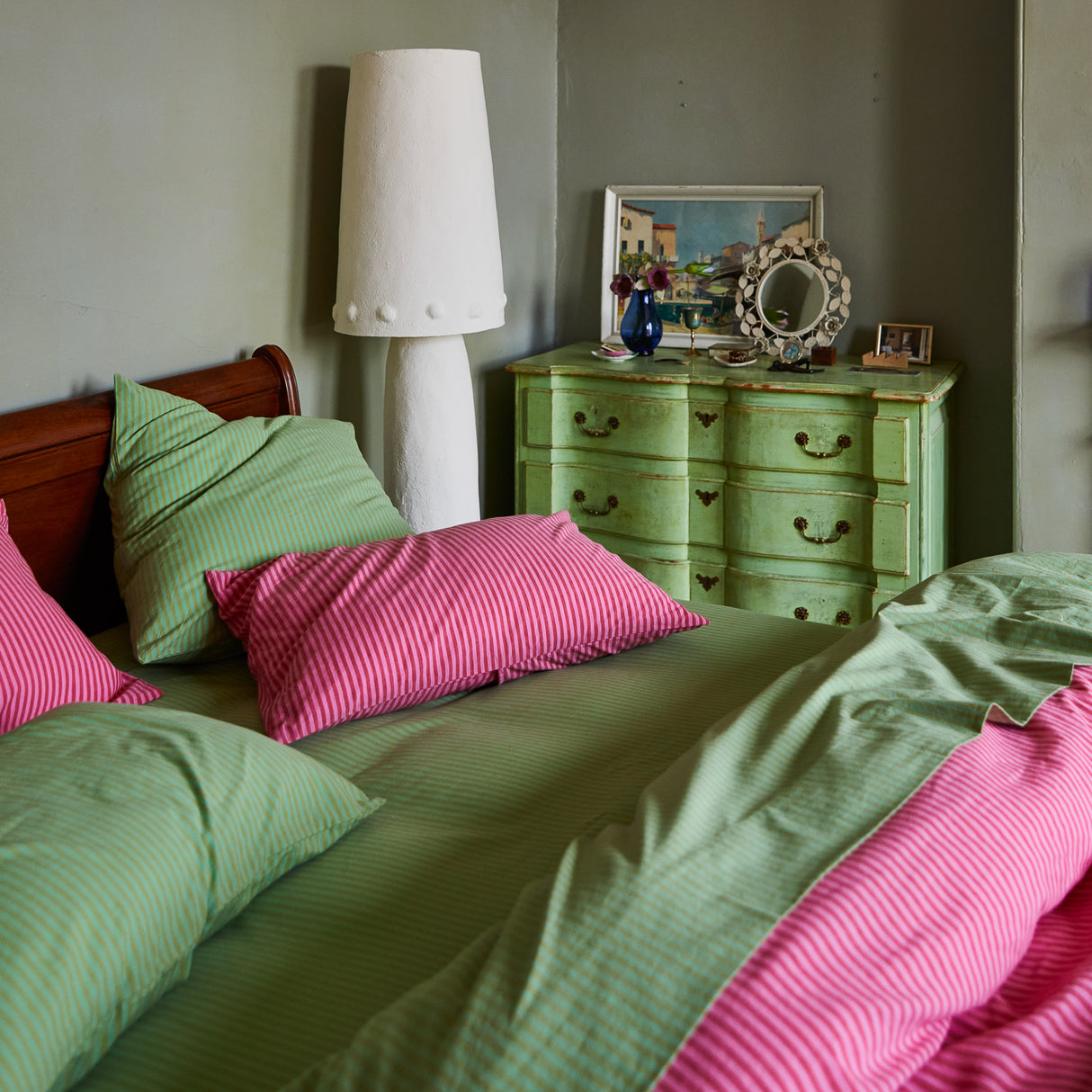 Cordell Cotton Euro Pillowcase Set - Emerald