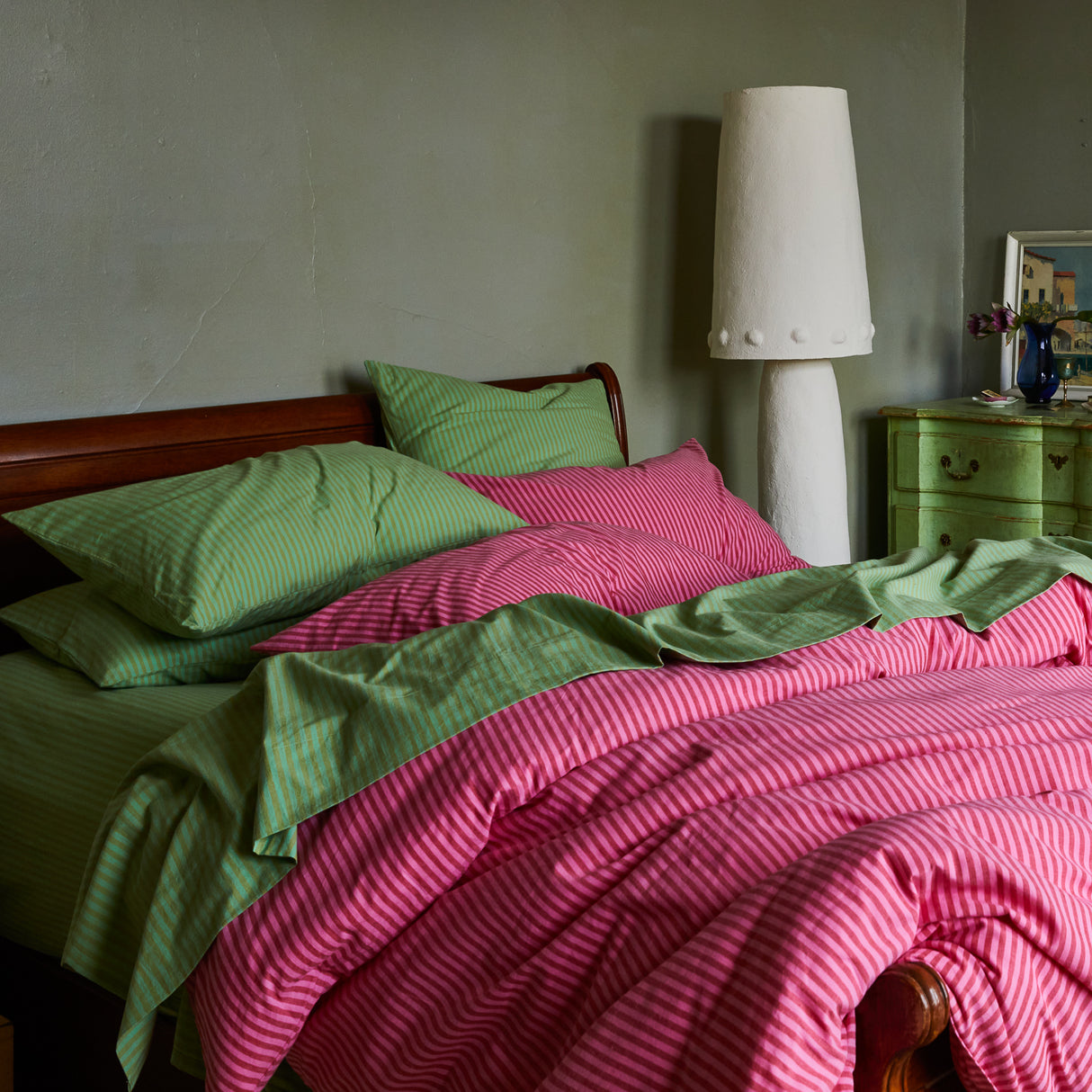 Cordell Cotton Pillowcase Set - Emerald