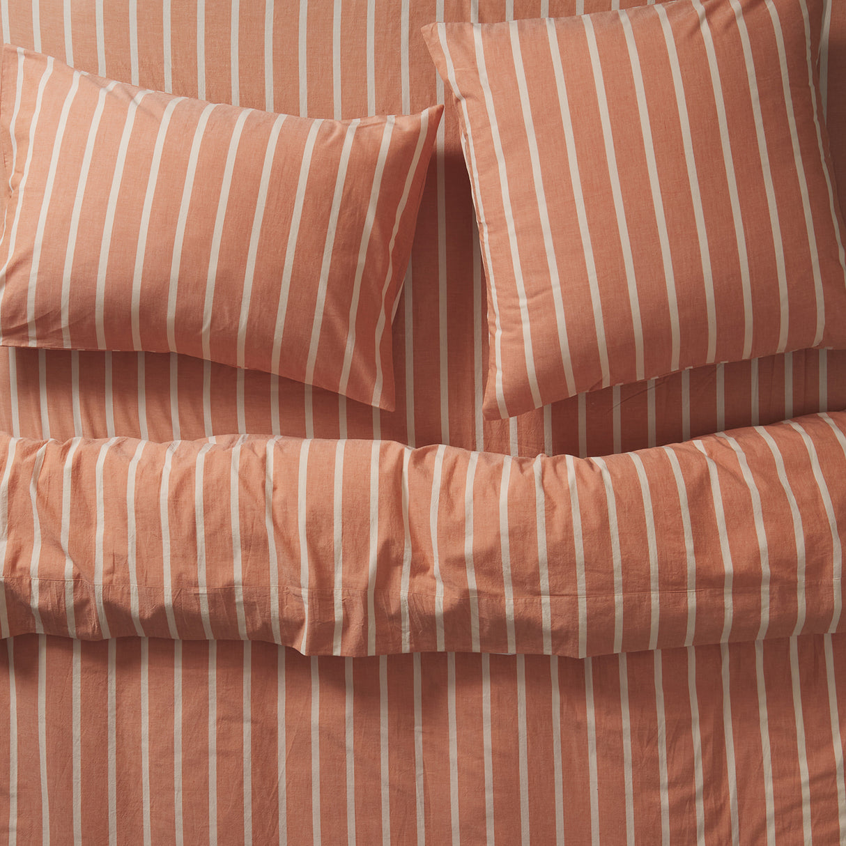 Abrielle Cotton Pillowcase Set - Creme Caramel