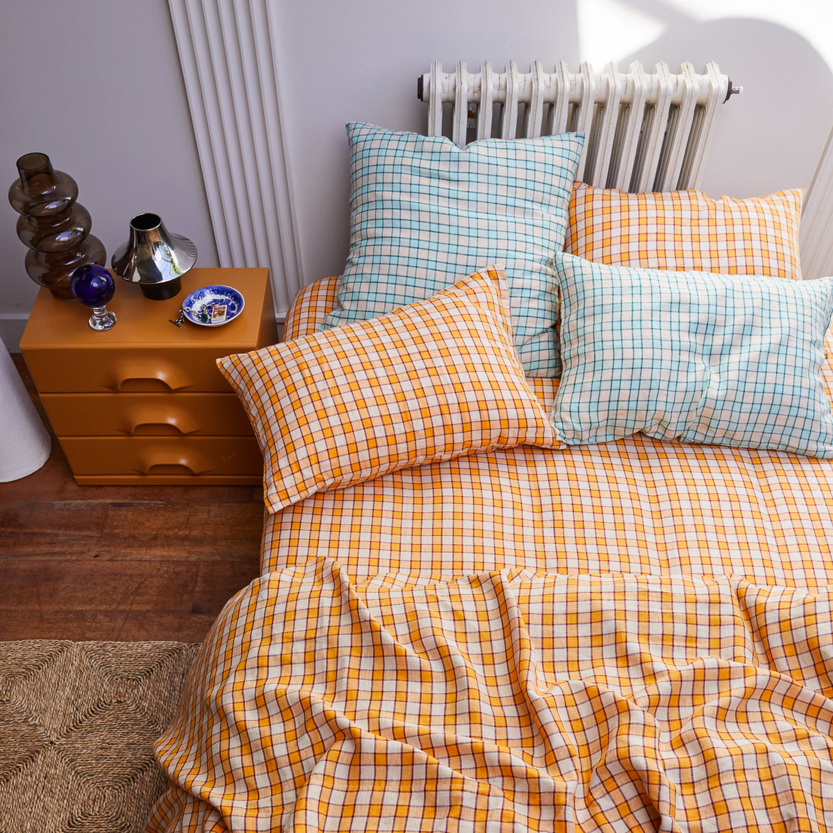 Marquis Linen Euro Pillowcase Set - Jade