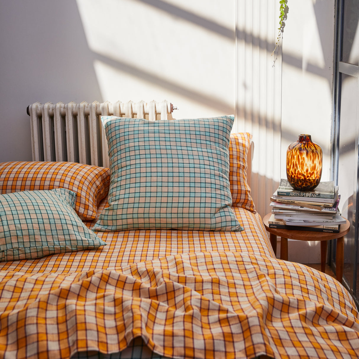 Marquis Linen Euro Pillowcase Set - Jade