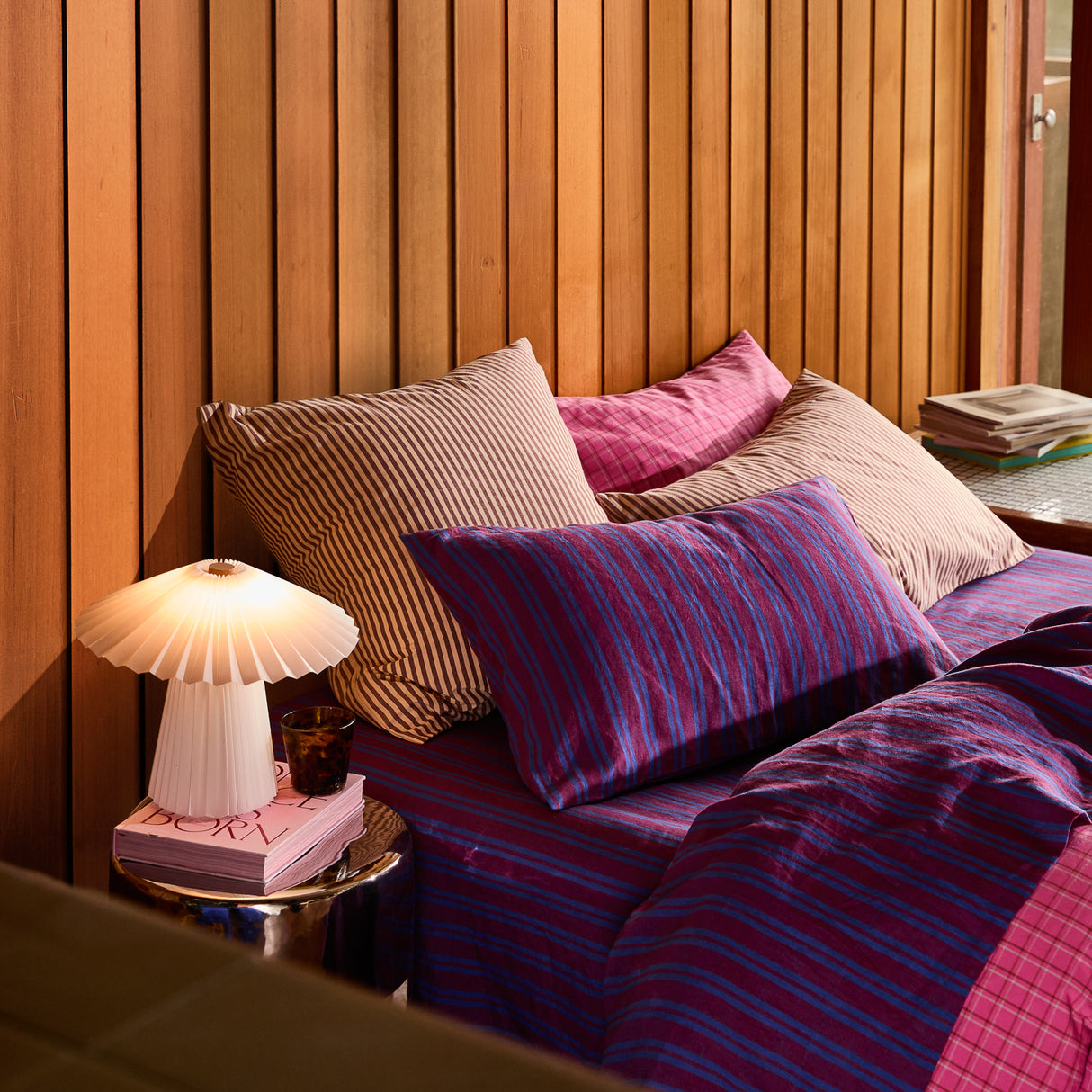 Nadine Linen Pillowcase Set - Burnt Sienna Standard