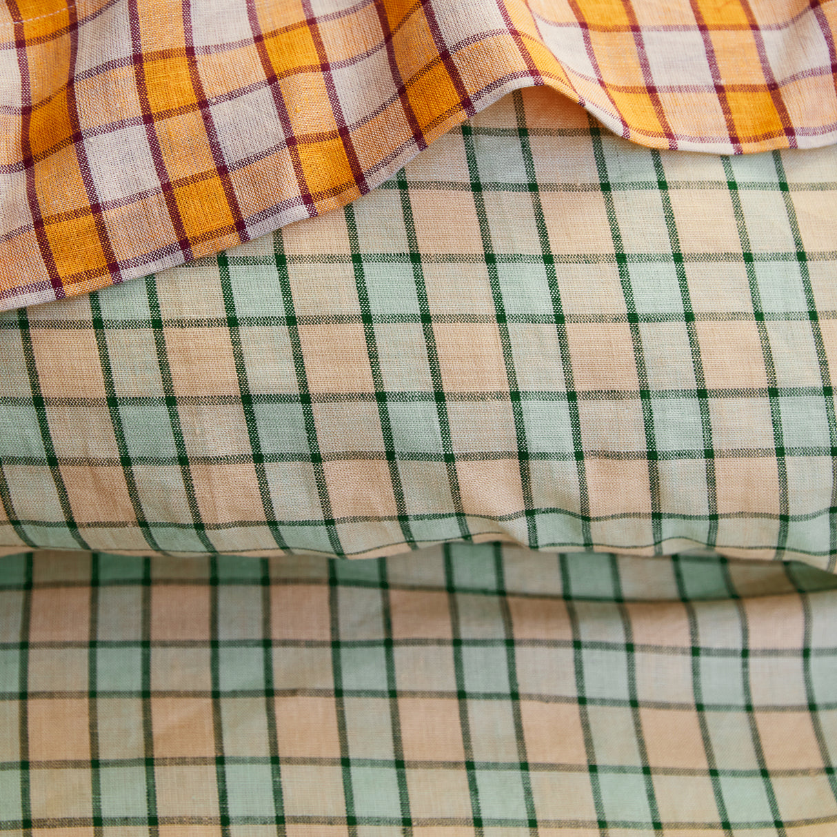 Marquis Linen Quilt Cover - Jade