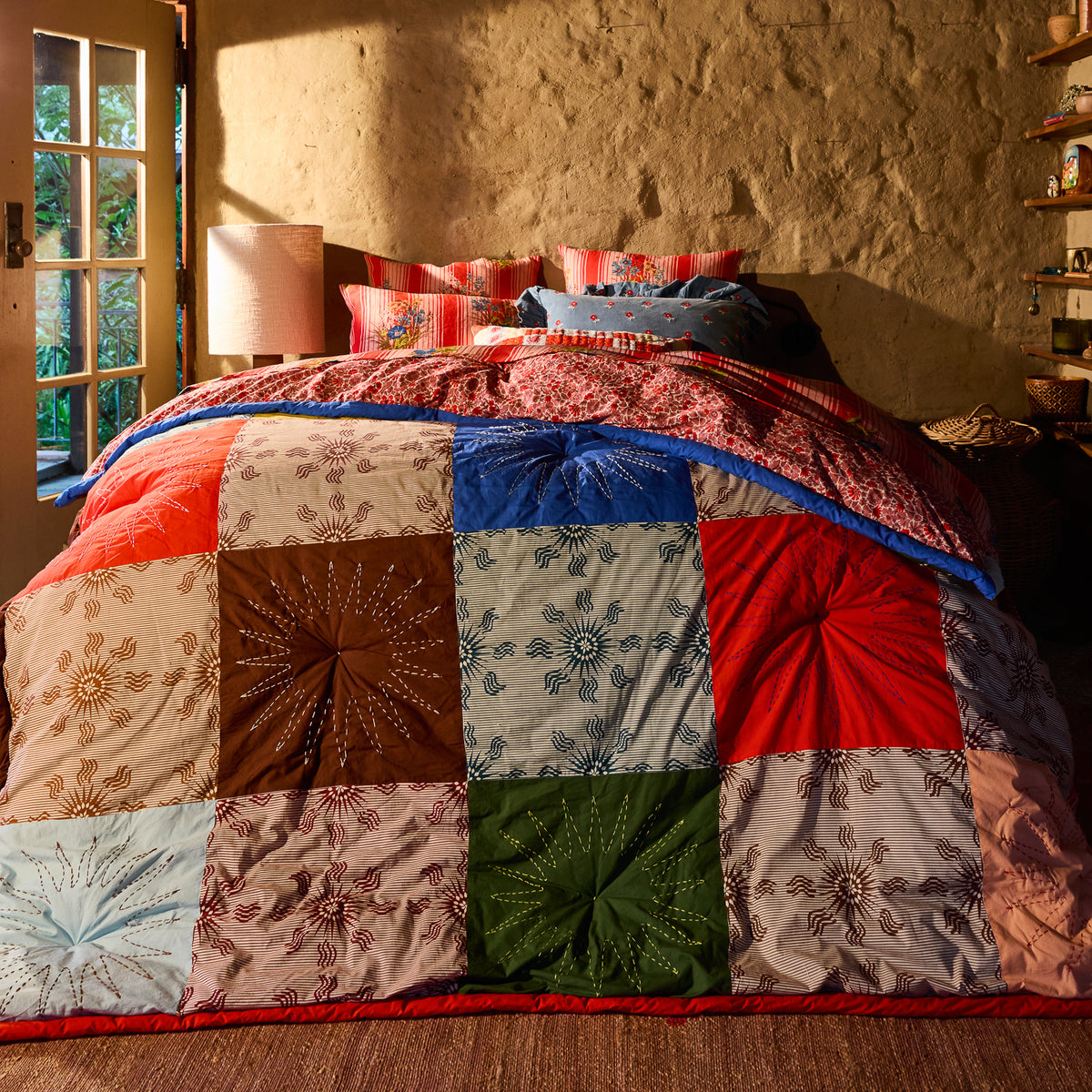 Savannah Patchwork Bedcover