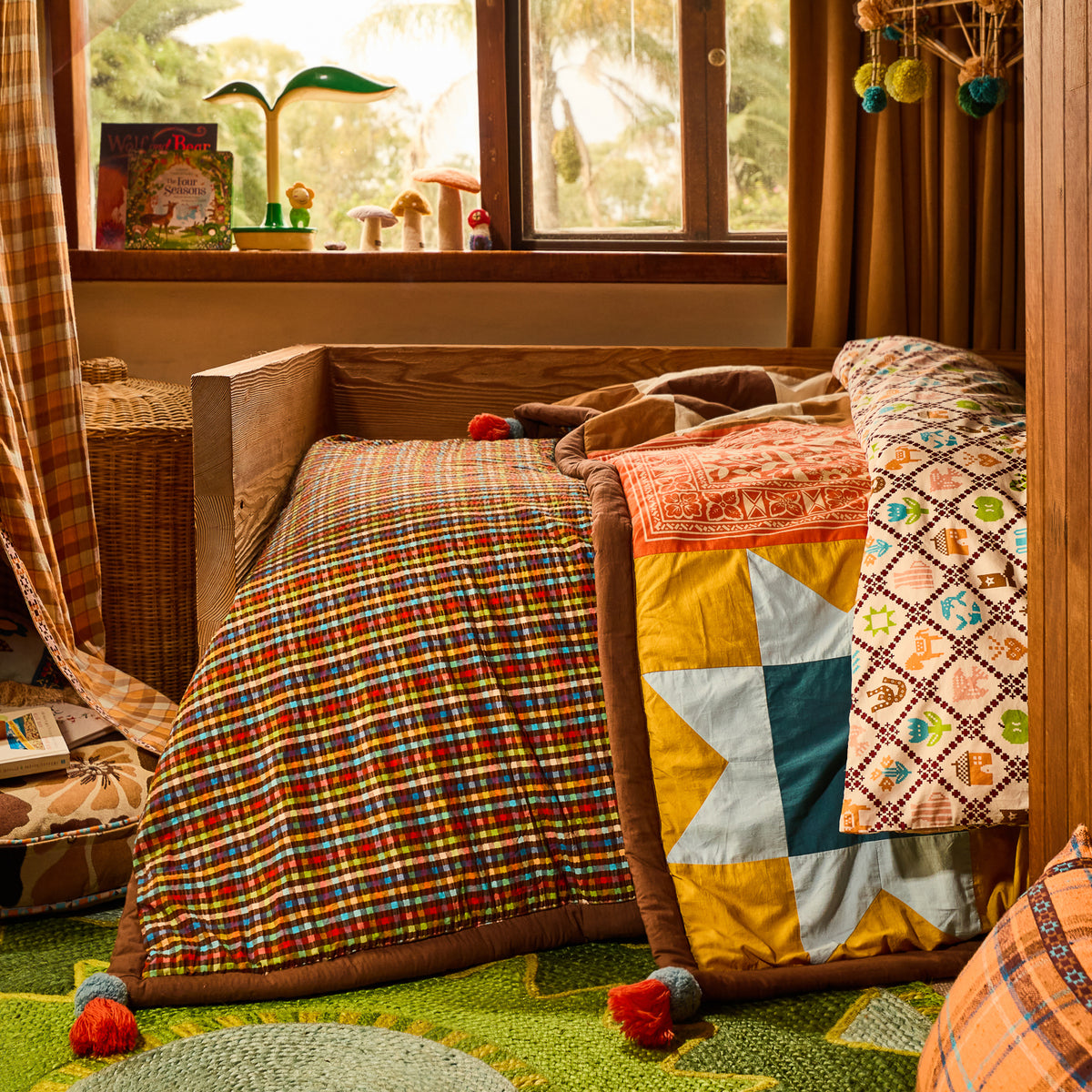 Faye Patchwork Bedcover
