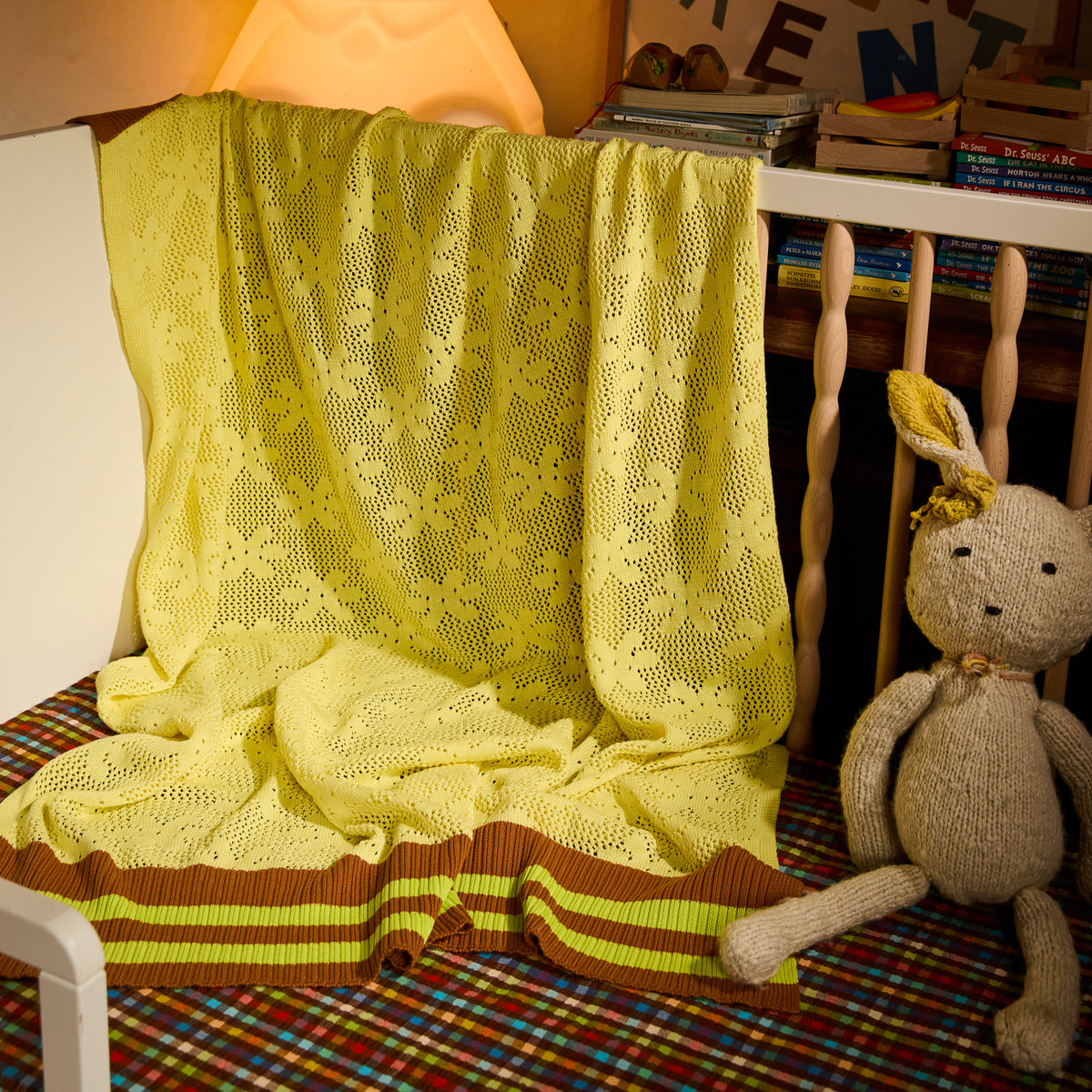 Tabitha Baby Blanket - Canary Yellow