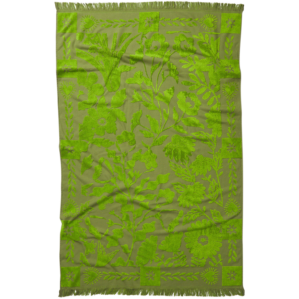 Indiana Bath Sheet - Cactus Green