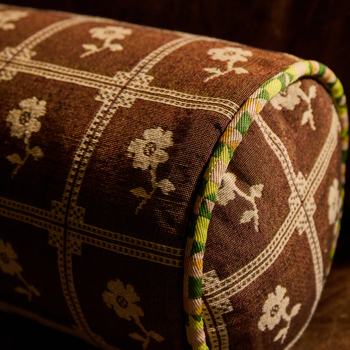 Bonny Jacquard Bolster Cushion Feather Insert