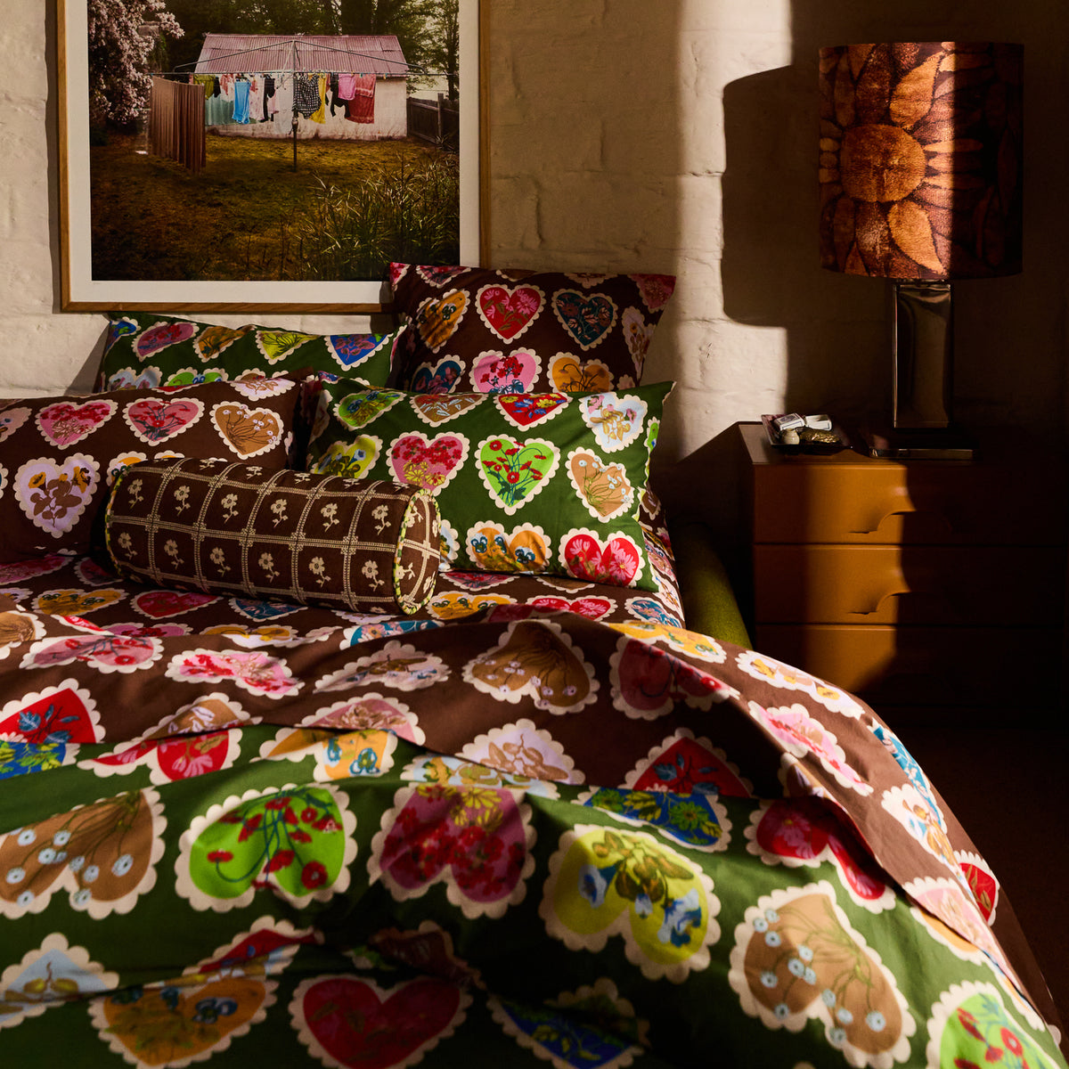 Bonny Jacquard Bolster Cushion Feather Insert