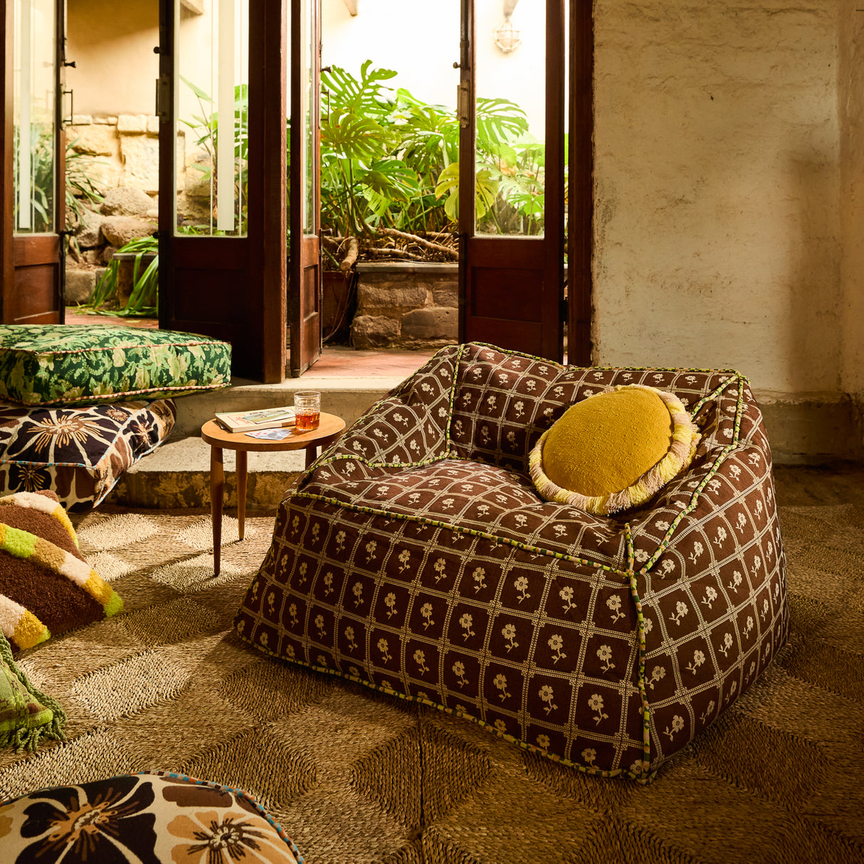 Reese Round Cushion - Ochre Feather Insert