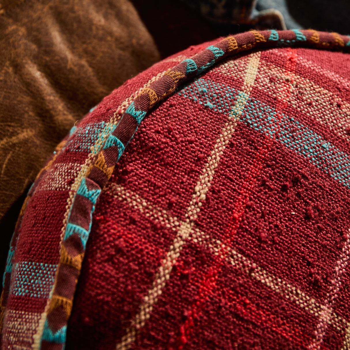 Frances Woven Cushion - Sienna Feather Insert