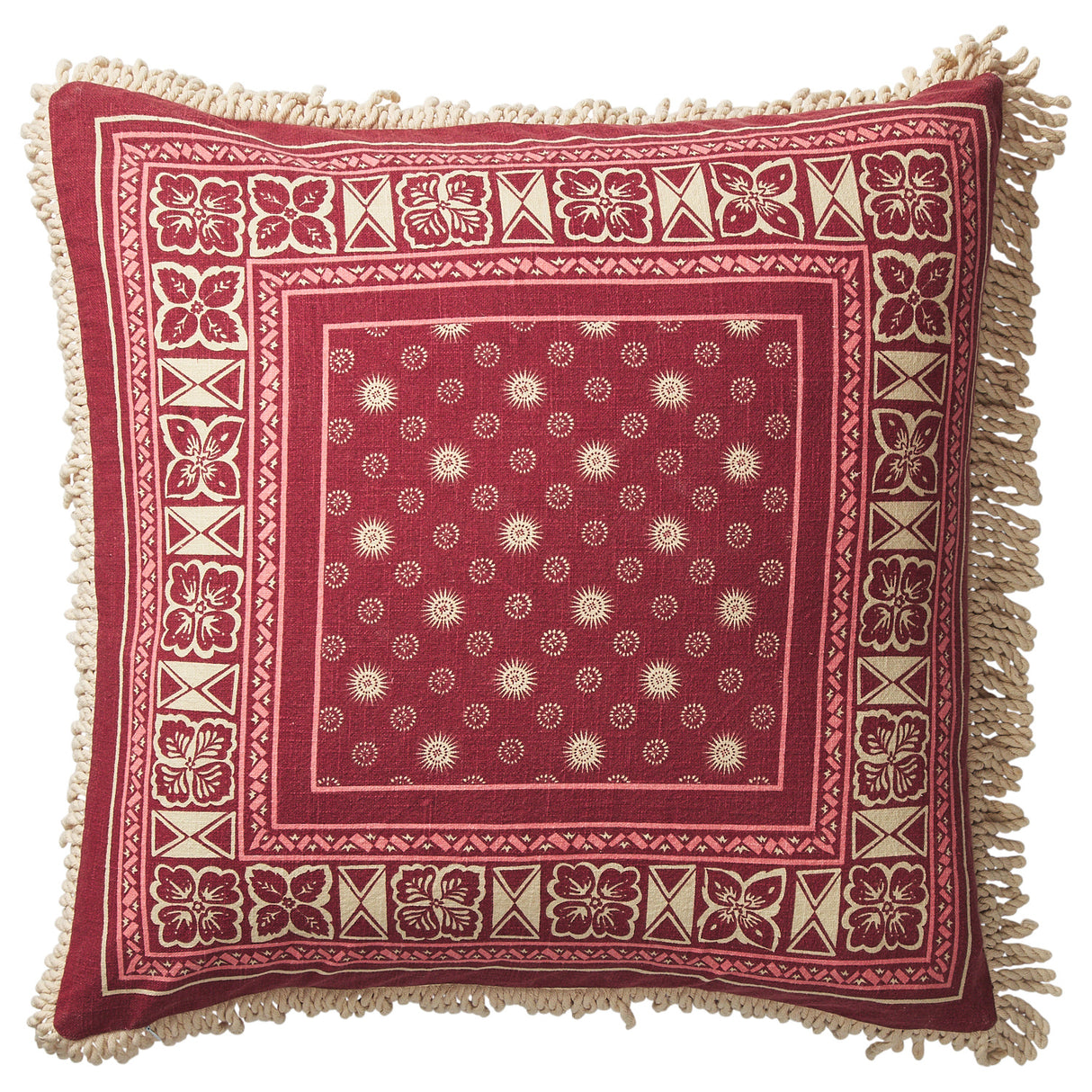Odessa Reversible Cushion - Poppy Feather Insert