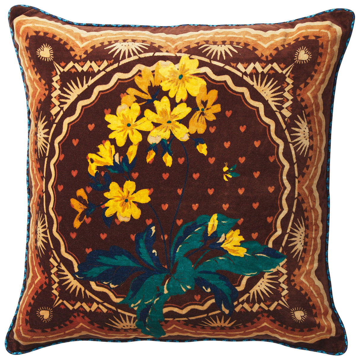 Marnie Velvet Cushion - Umber Feather Insert