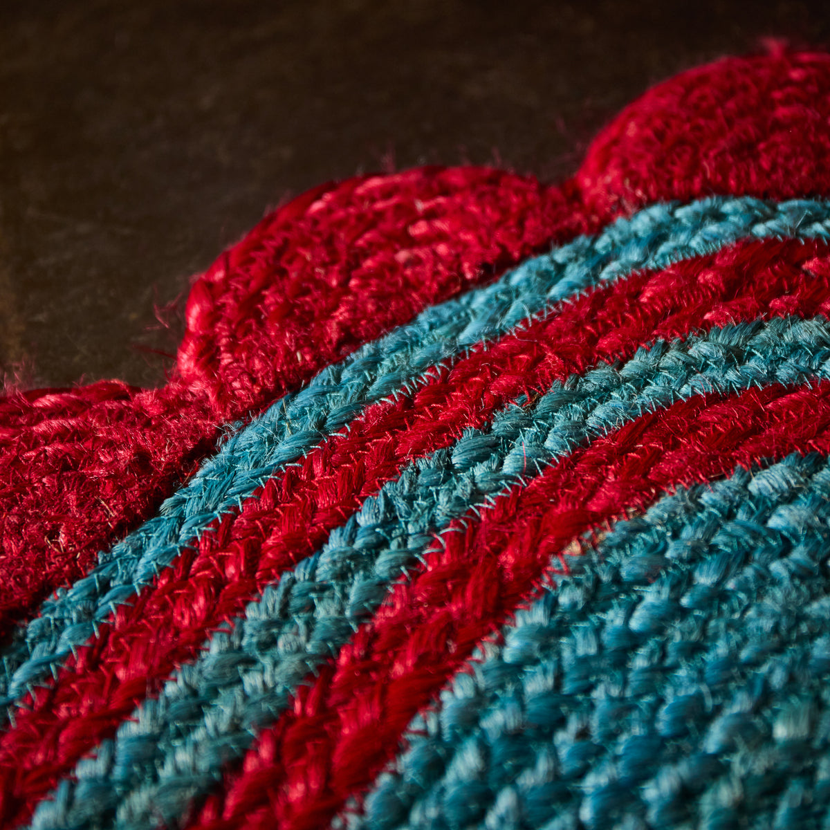 Mavis Jute Mat - Turquoise