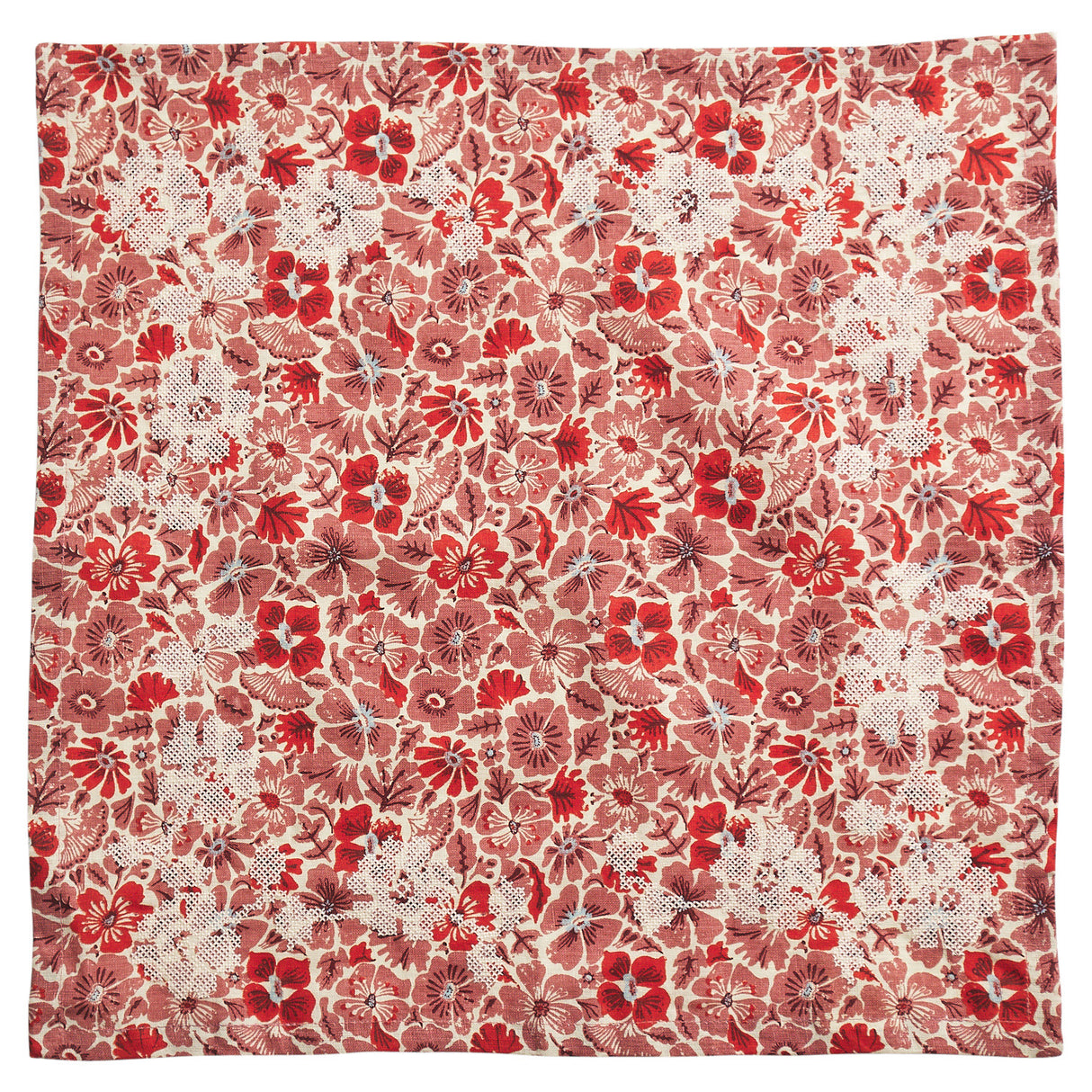 Magnolia Linen Napkin Set - Poppy