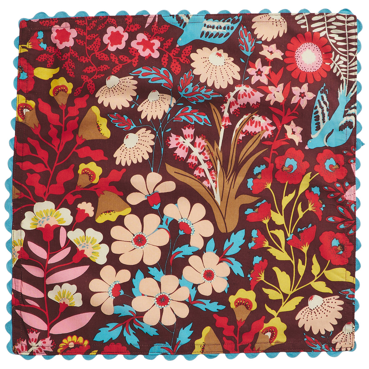 Josephine Cotton Napkin Set - Blue Bell