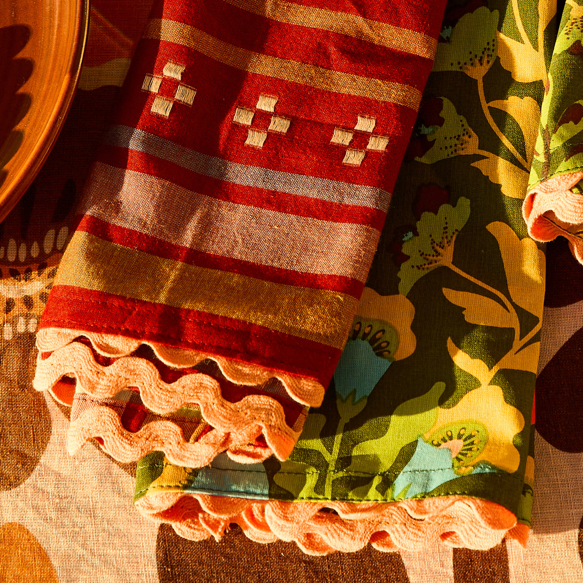 Josephine Cotton Napkin Set - Sienna
