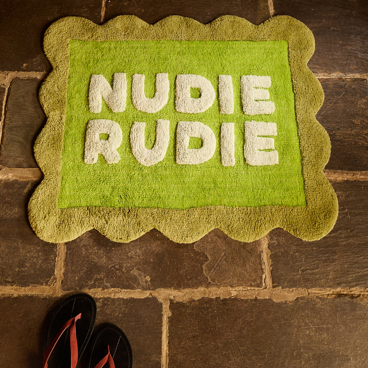 Romy Nudie Bath Mat - Cactus Green