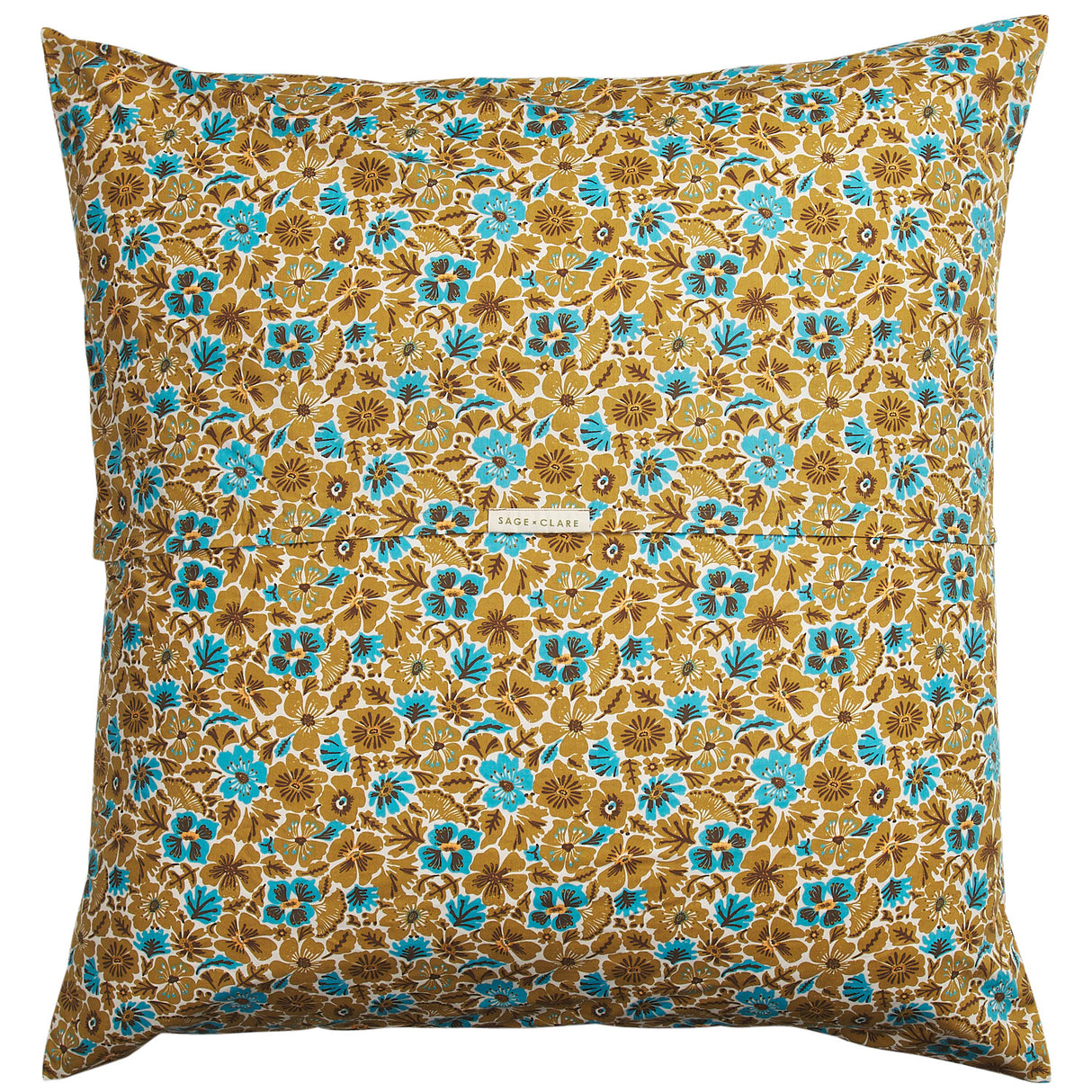 Magnolia Cotton Euro Pillowcase Set - Turquoise