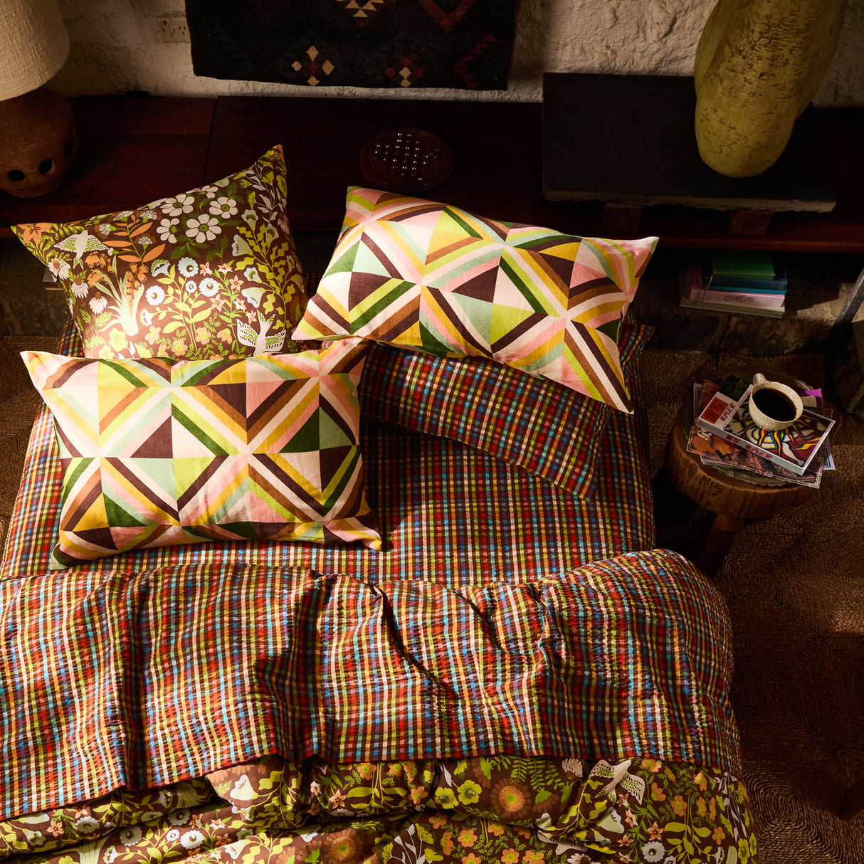 Sloane Cotton Euro Pillowcase Set - Umber