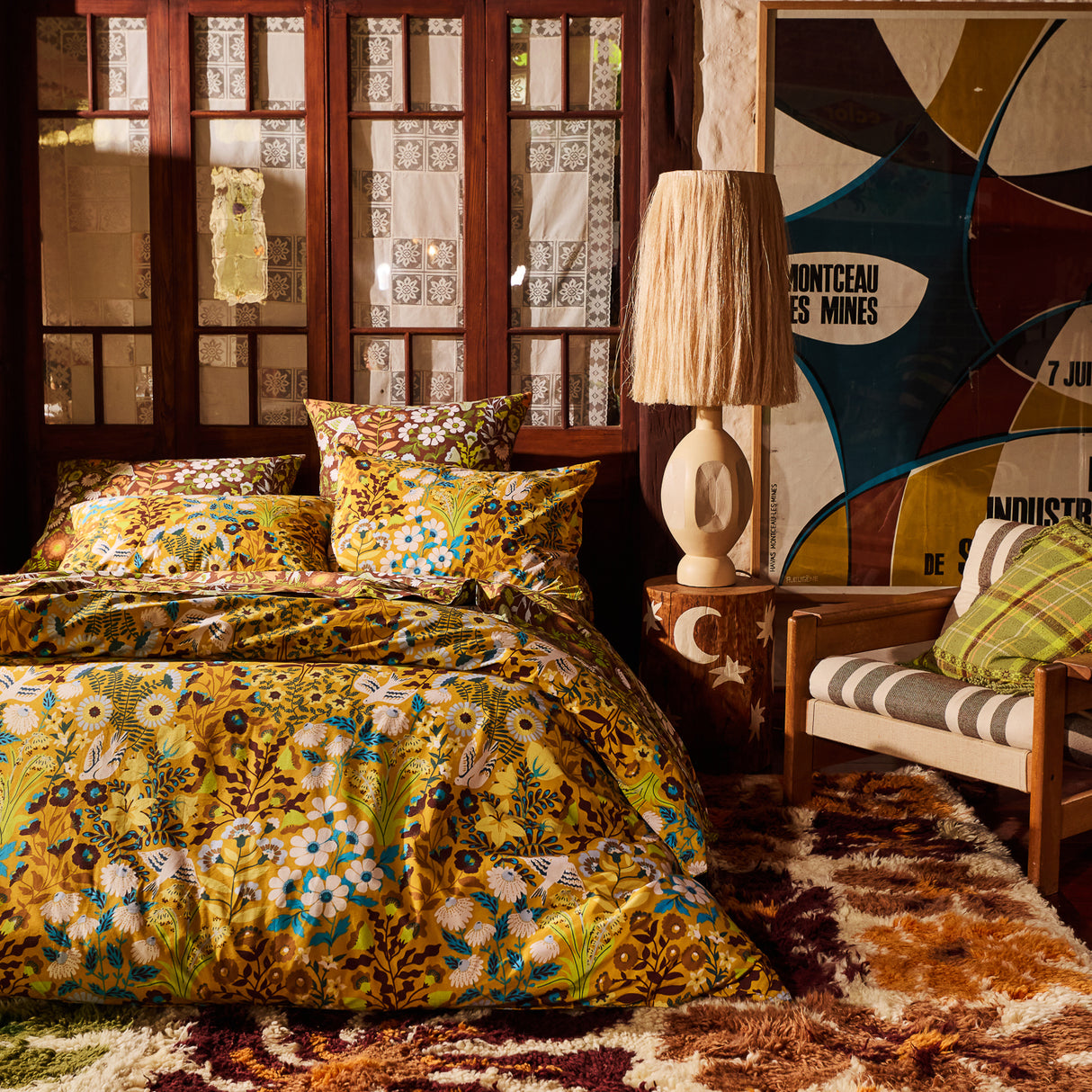 Sloane Cotton Euro Pillowcase Set - Umber