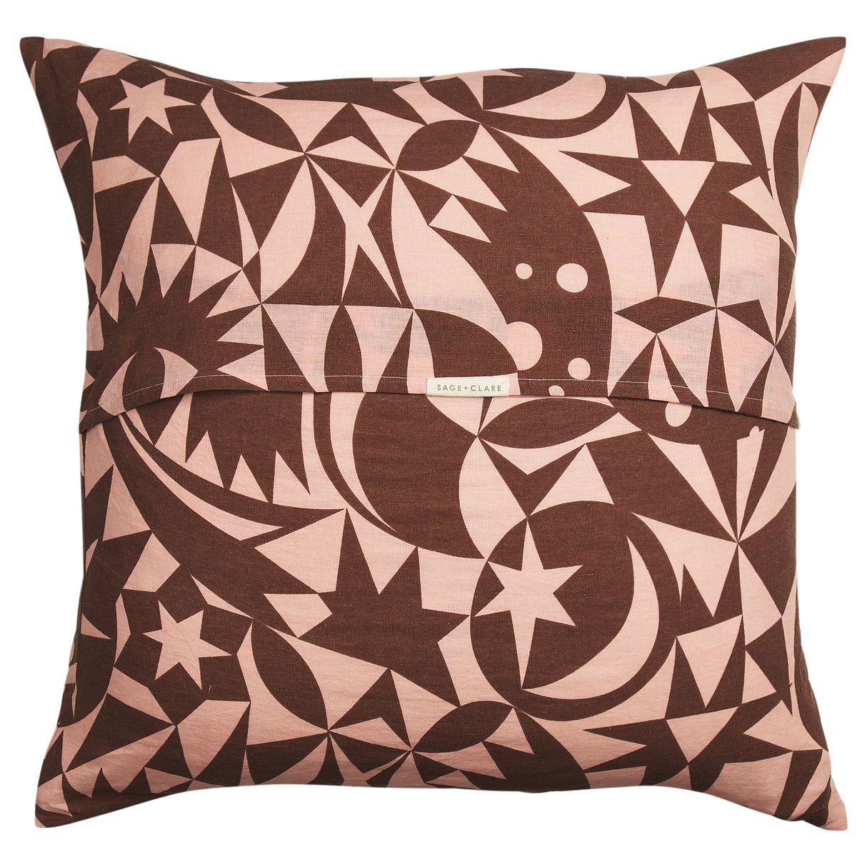 Nora Linen Euro Pillowcase Set - Carnelian