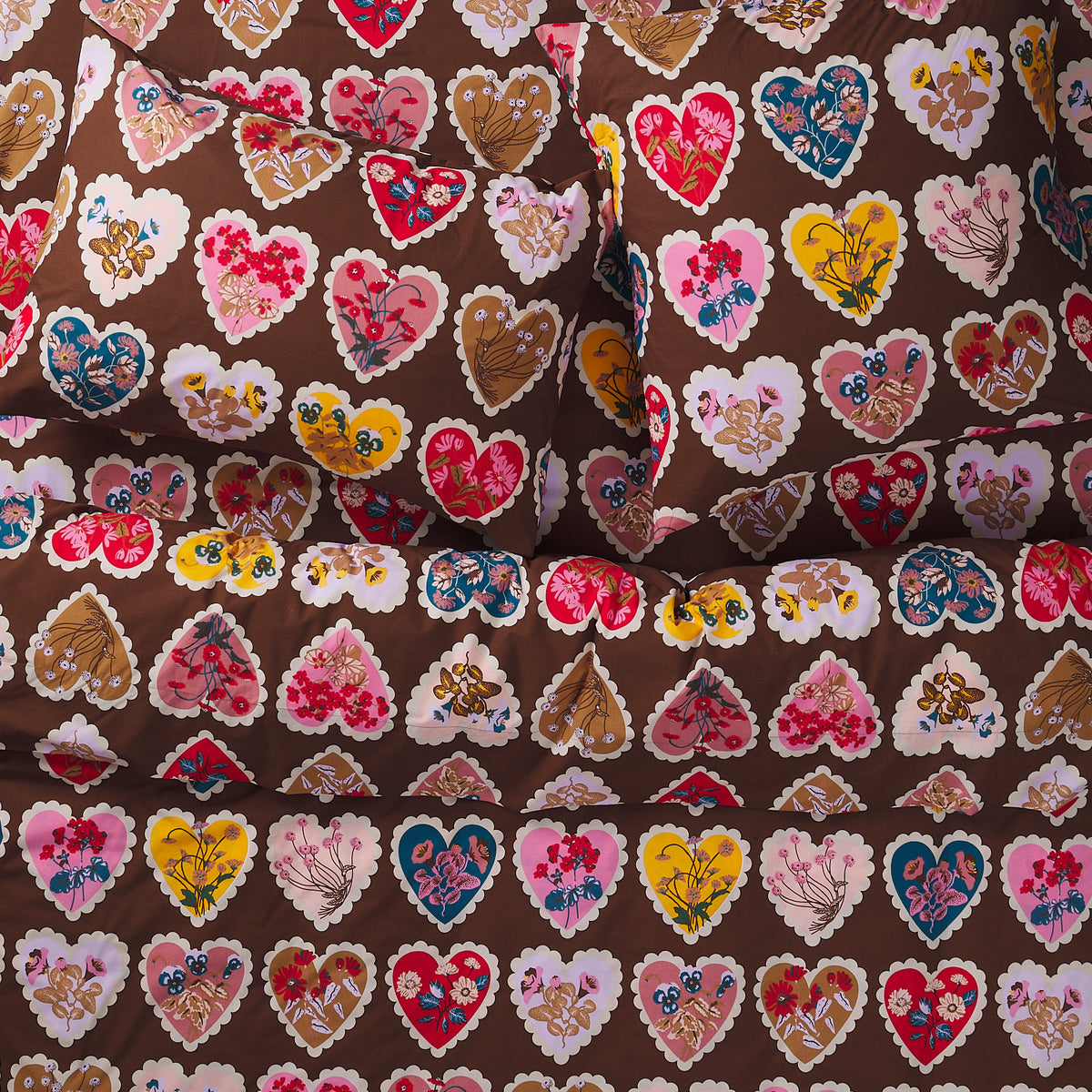Loretta Cotton Pillowcase Set - Umber Standard
