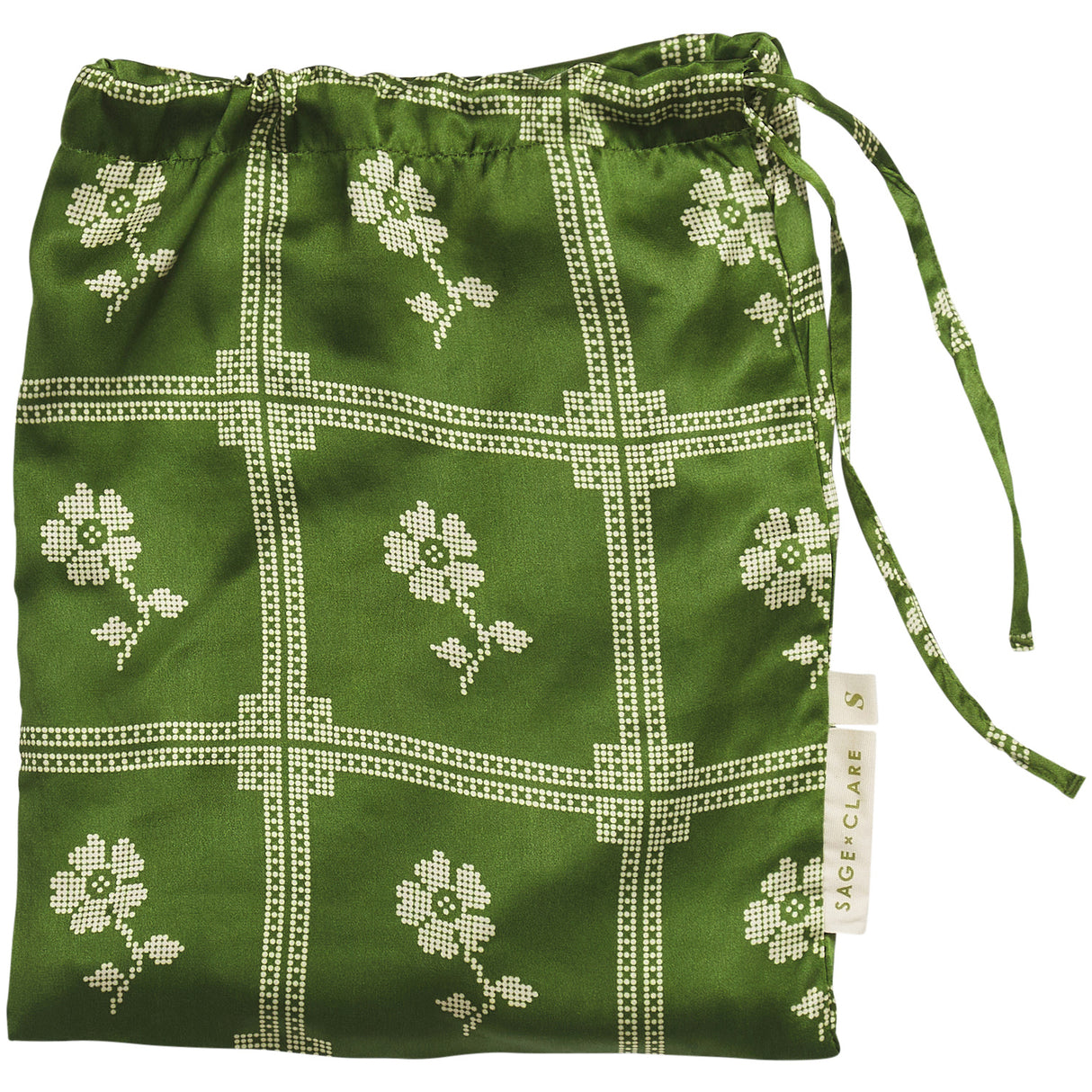 Bonny Silk Pillowcase - Hunter Green Standard