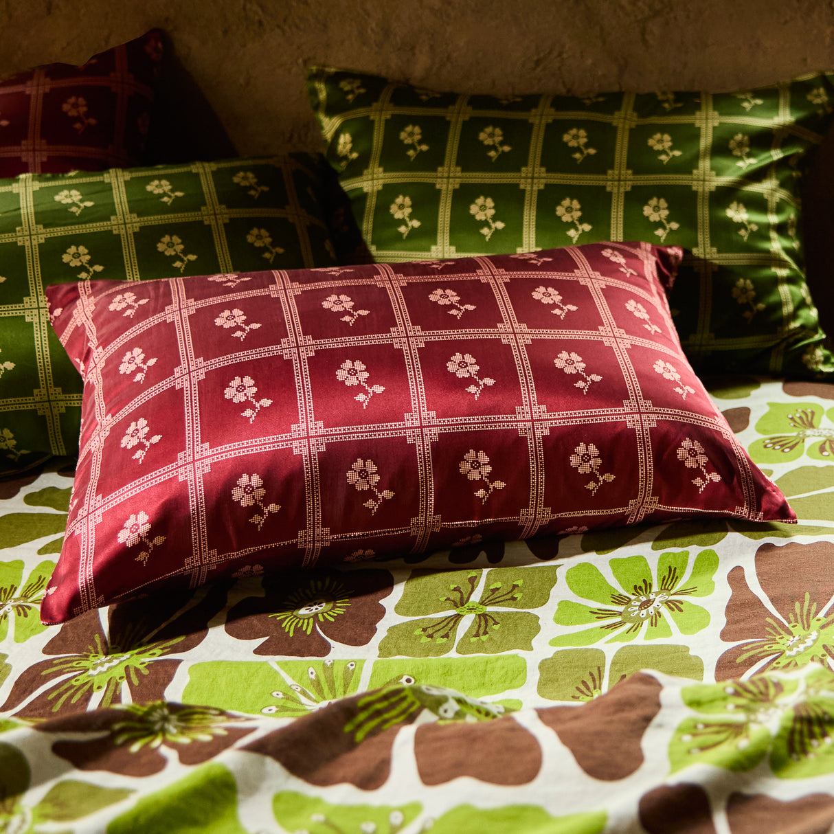 Bonny Silk Pillowcase - Burnt Cherry Standard