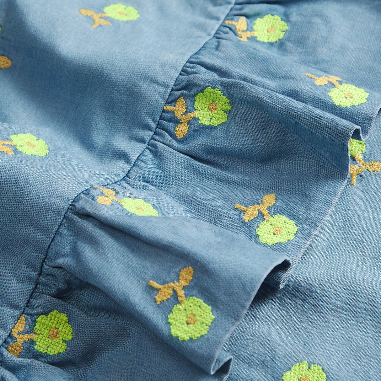 Anneliese Ruffle Pillowcase - Peridot Standard