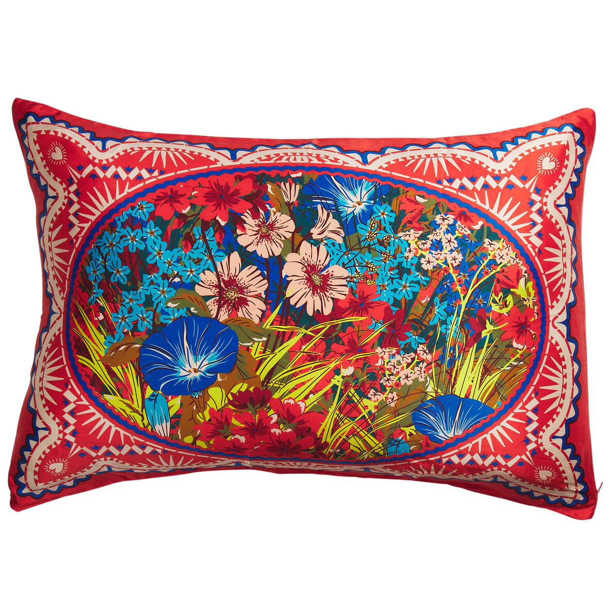 Ramona Silk Pillowcase - Poppy Standard