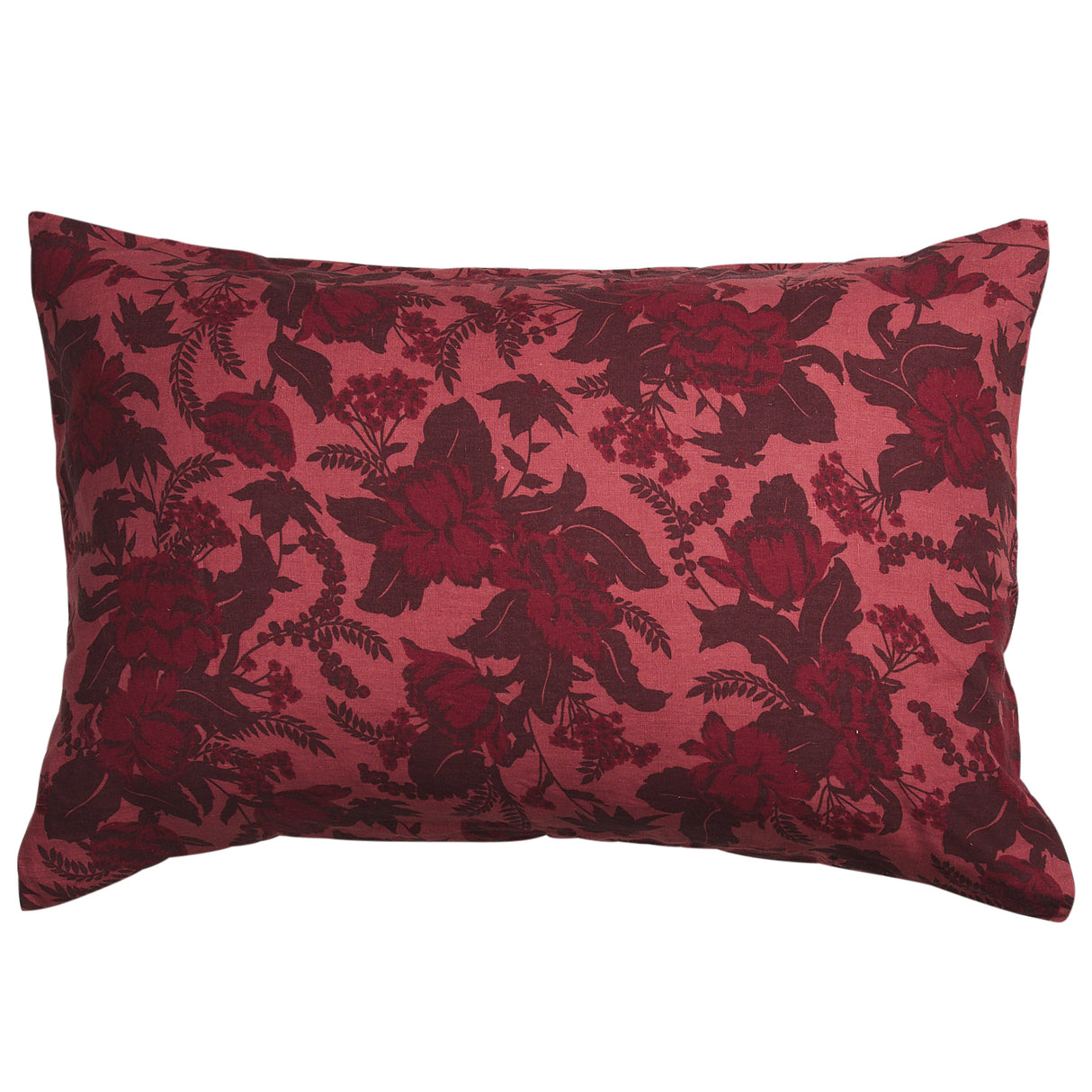 Sierra Linen Pillowcase Set - Terracotta Standard
