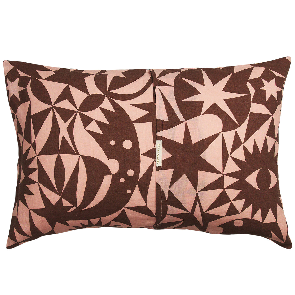 Nora Linen Pillowcase Set - Carnelian Standard