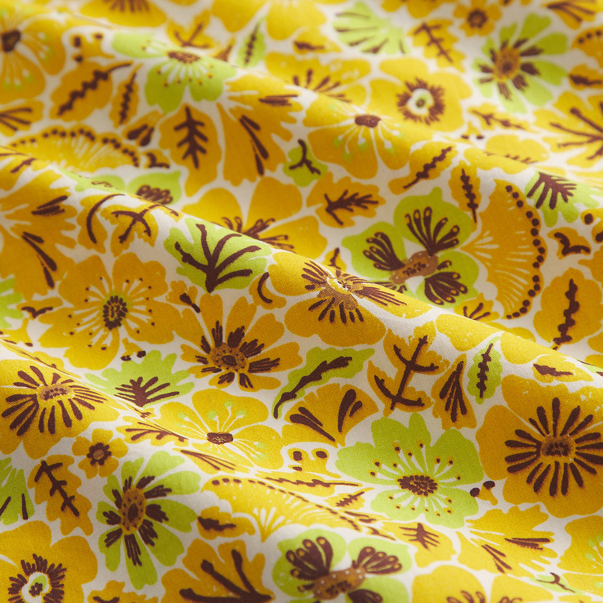 Magnolia Cotton Pillowcase Set - Ochre Standard
