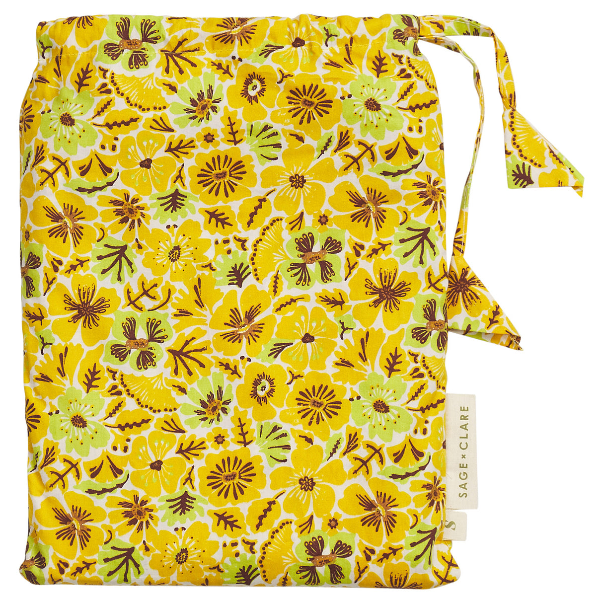 Magnolia Cotton Pillowcase Set - Ochre Standard