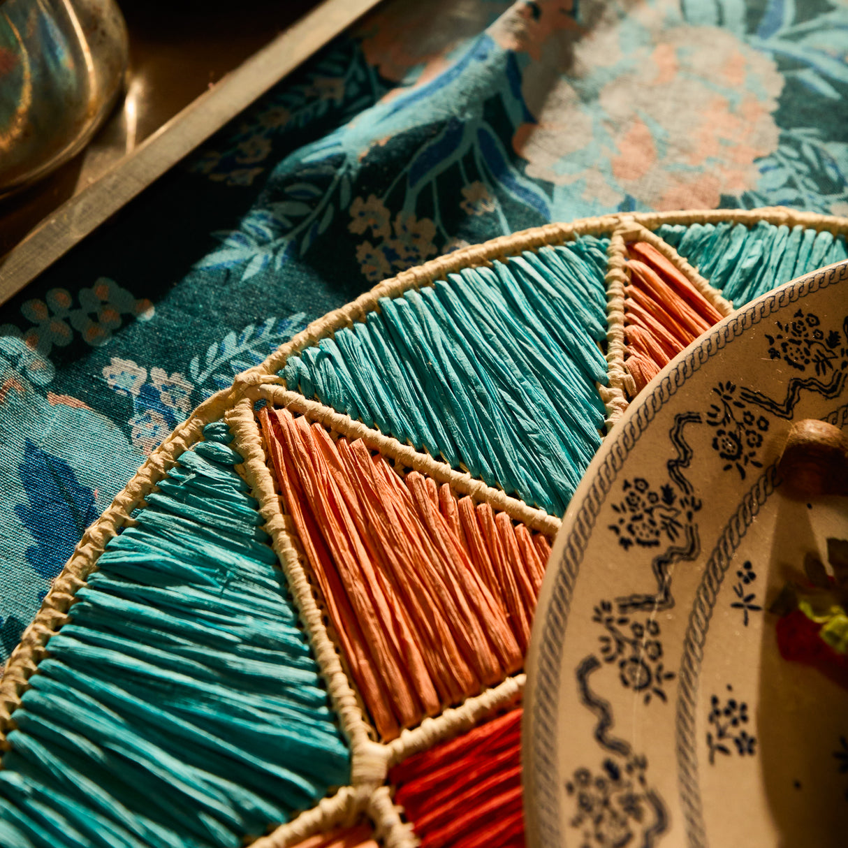Harriet Placemat - Turquoise